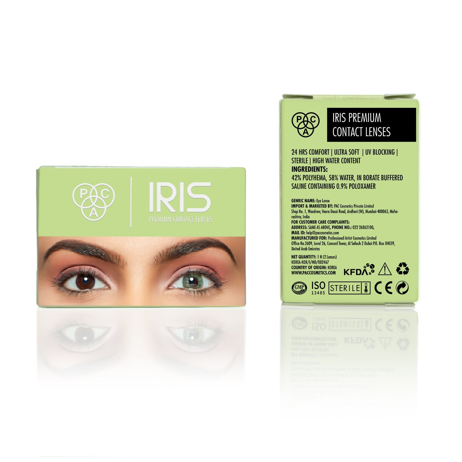 PAC Cosmetics IRIS Premium Contact Lenses (1 Pairs) #Color_Gemstone