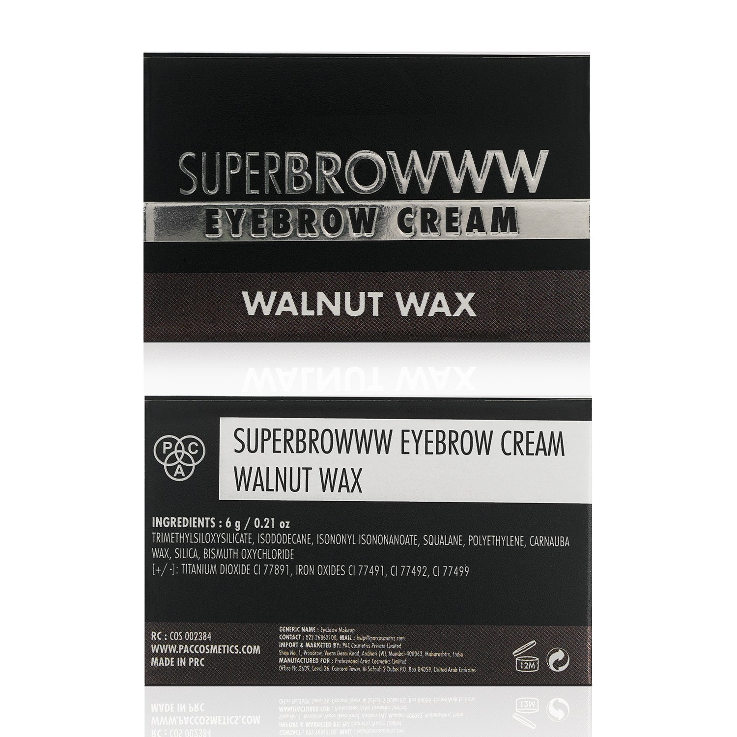 PAC Cosmetics SuperBrowww Cream (6 gm) #Color_Walnut Wax