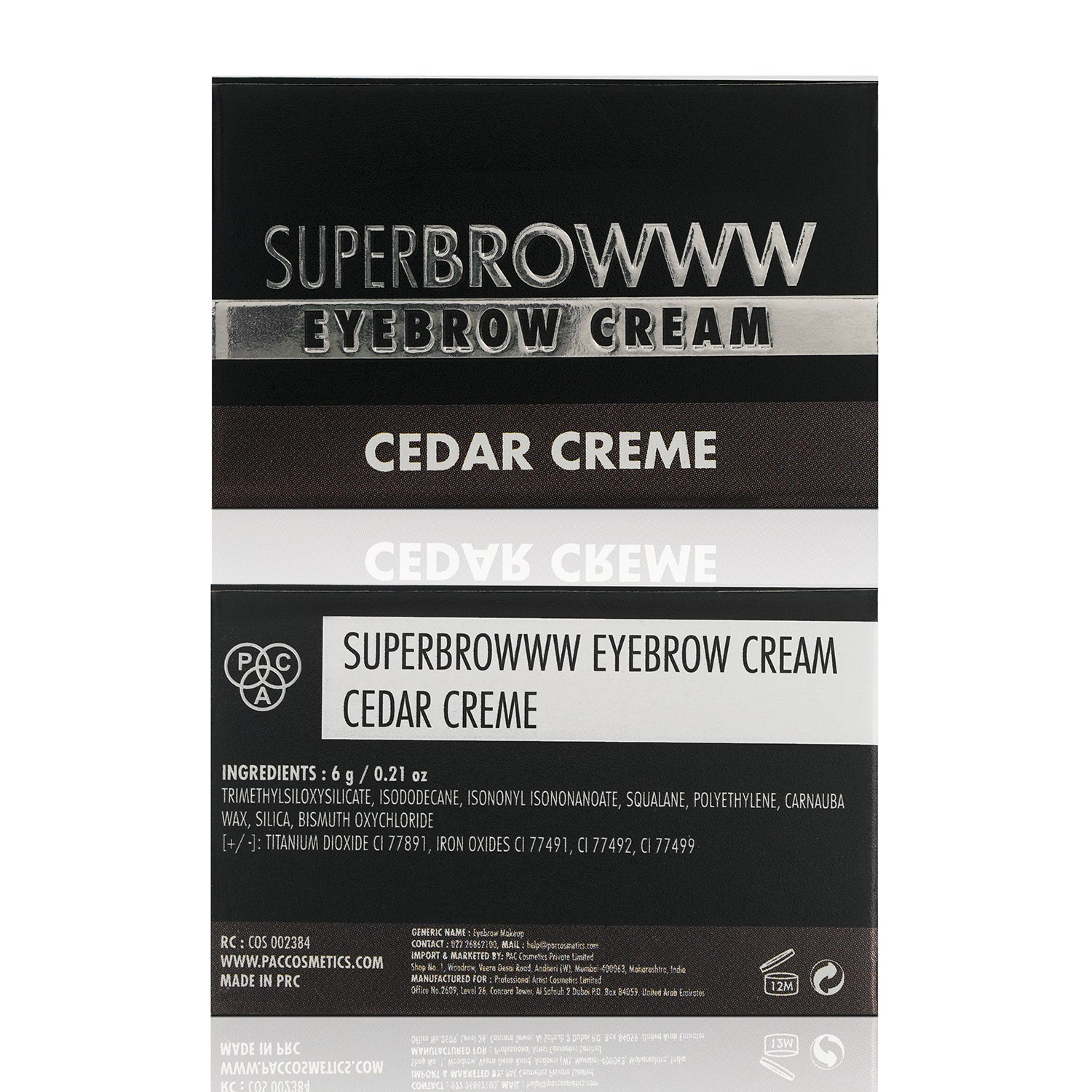 PAC Cosmetics SuperBrowww Cream (6 gm) #Color_Cedar Creme