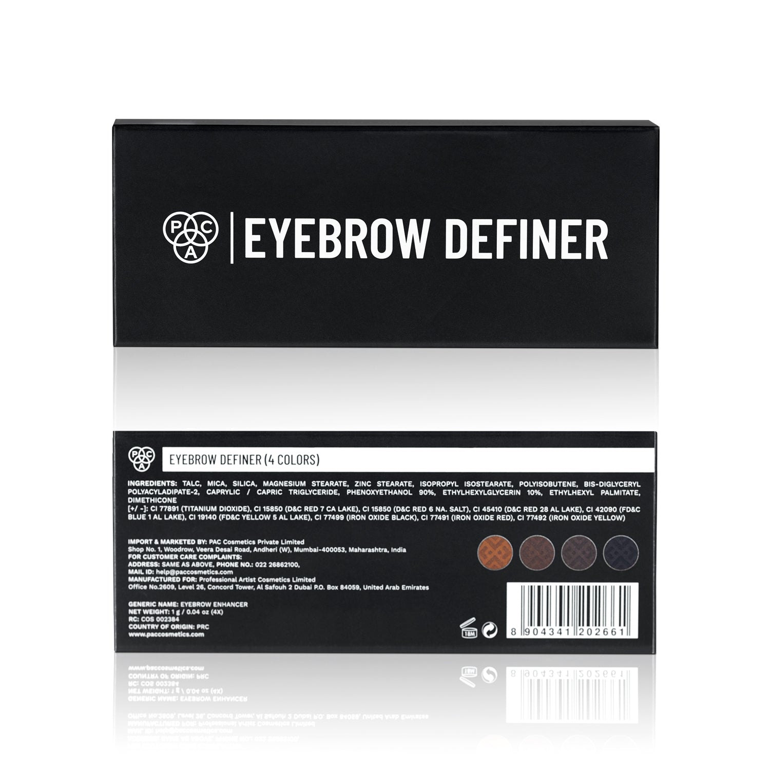 PAC Cosmetics Eyebrow Definer (4 Colors) (1 gm)