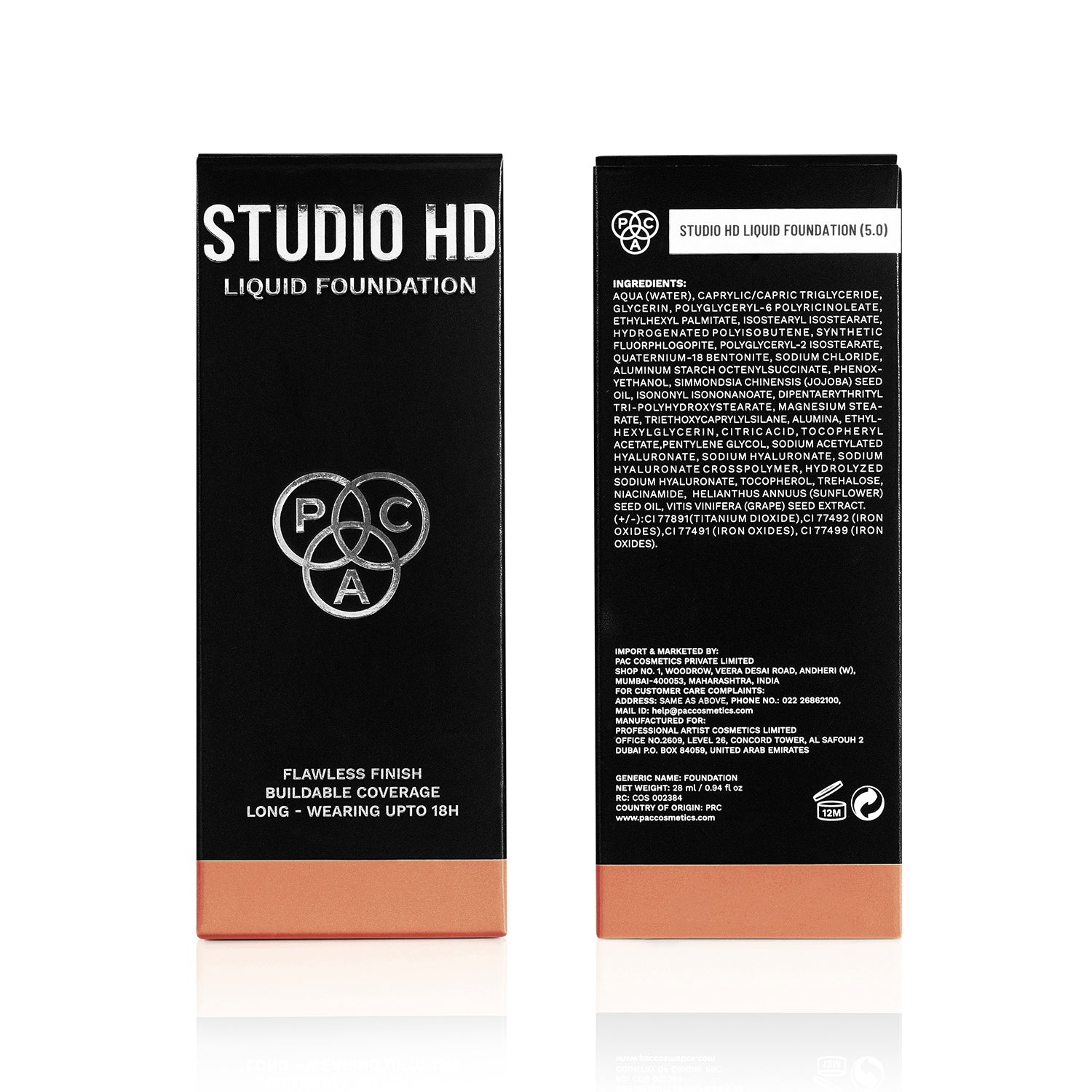 PAC Cosmetics Studio HD Liquid Foundation (28 ml) #Color_5
