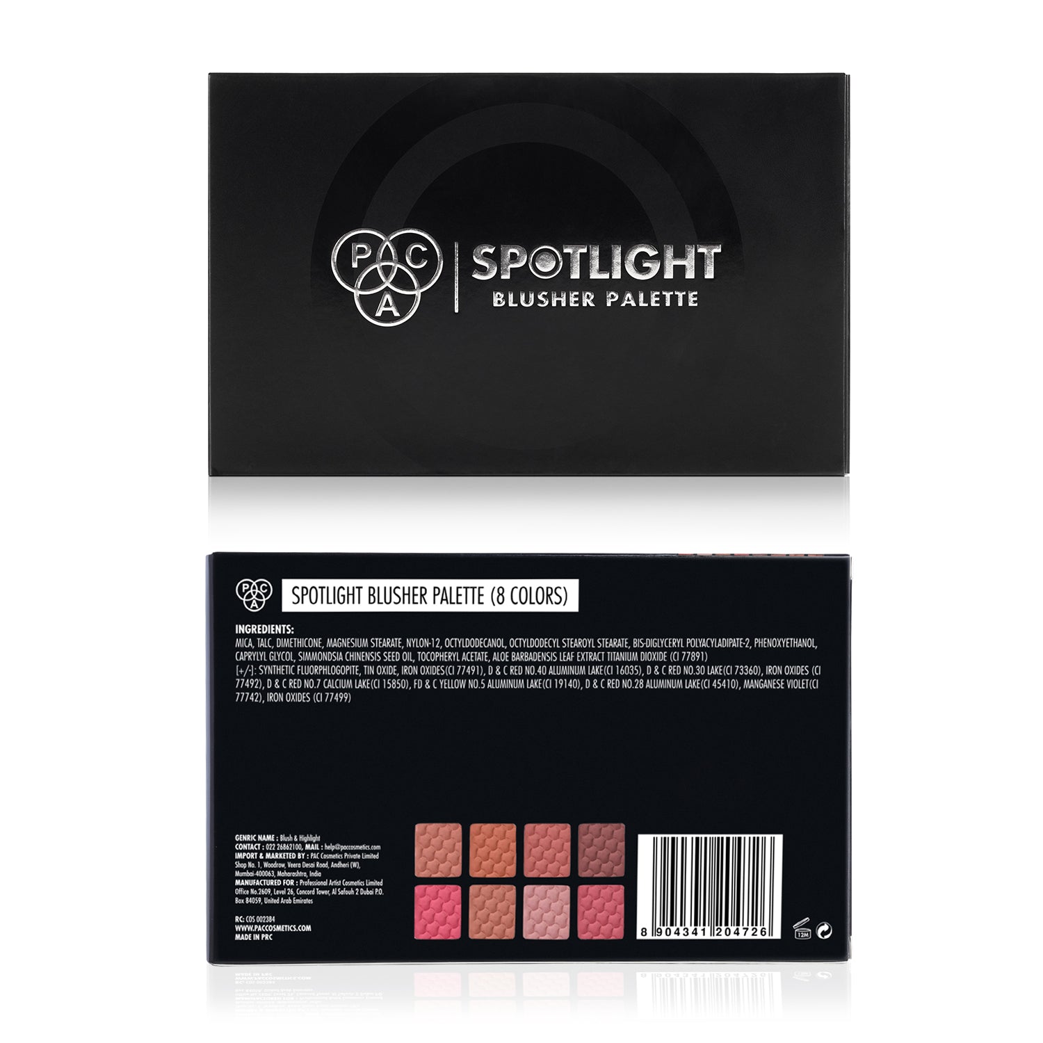 PAC Cosmetics Spotlight Blusher Palette X8 (5.6 gm)