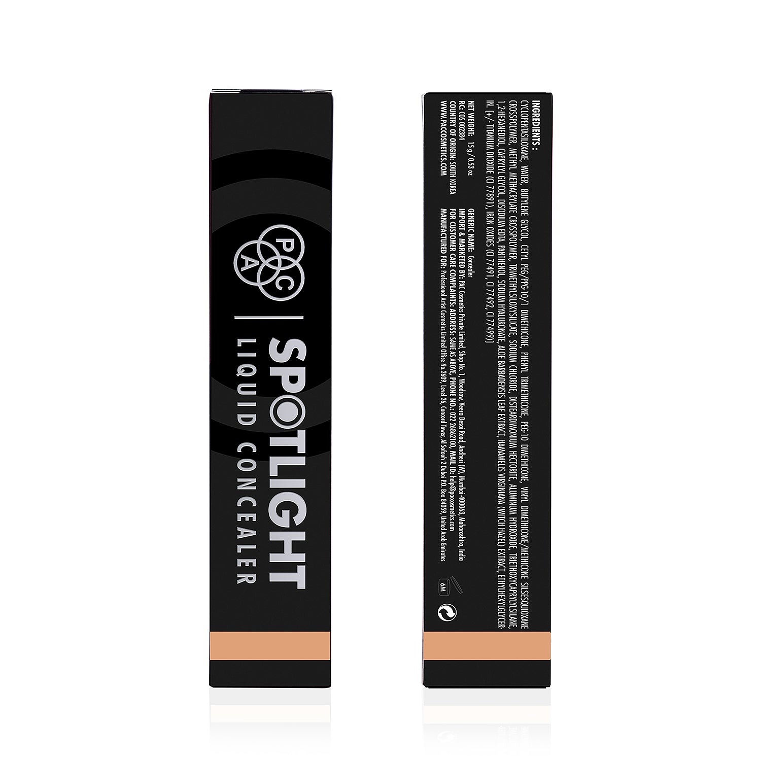 PAC Cosmetics Spotlight Liquid Concealer (15 gm) #Color_08 (Barely Nude)