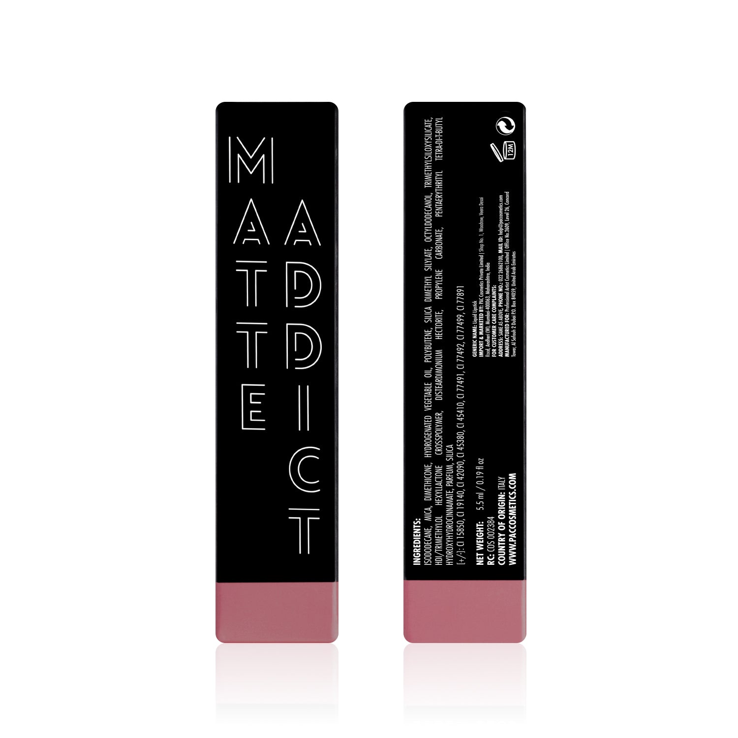 PAC Cosmetics Matte Addict #Size_5.5 ml+#Color_Bold Babe