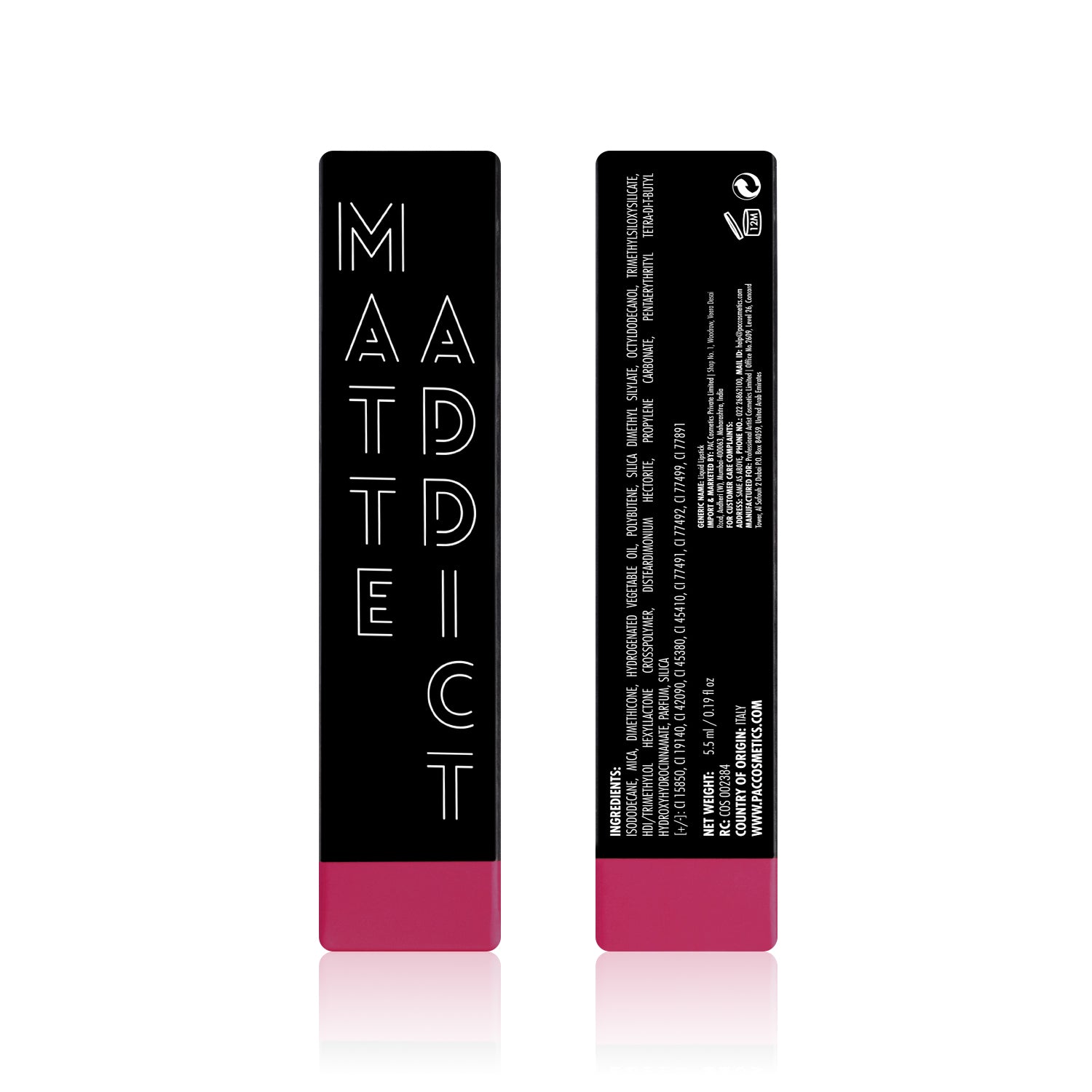 PAC Cosmetics Matte Addict #Size_5.5 ml+#Color_Cherry On Top