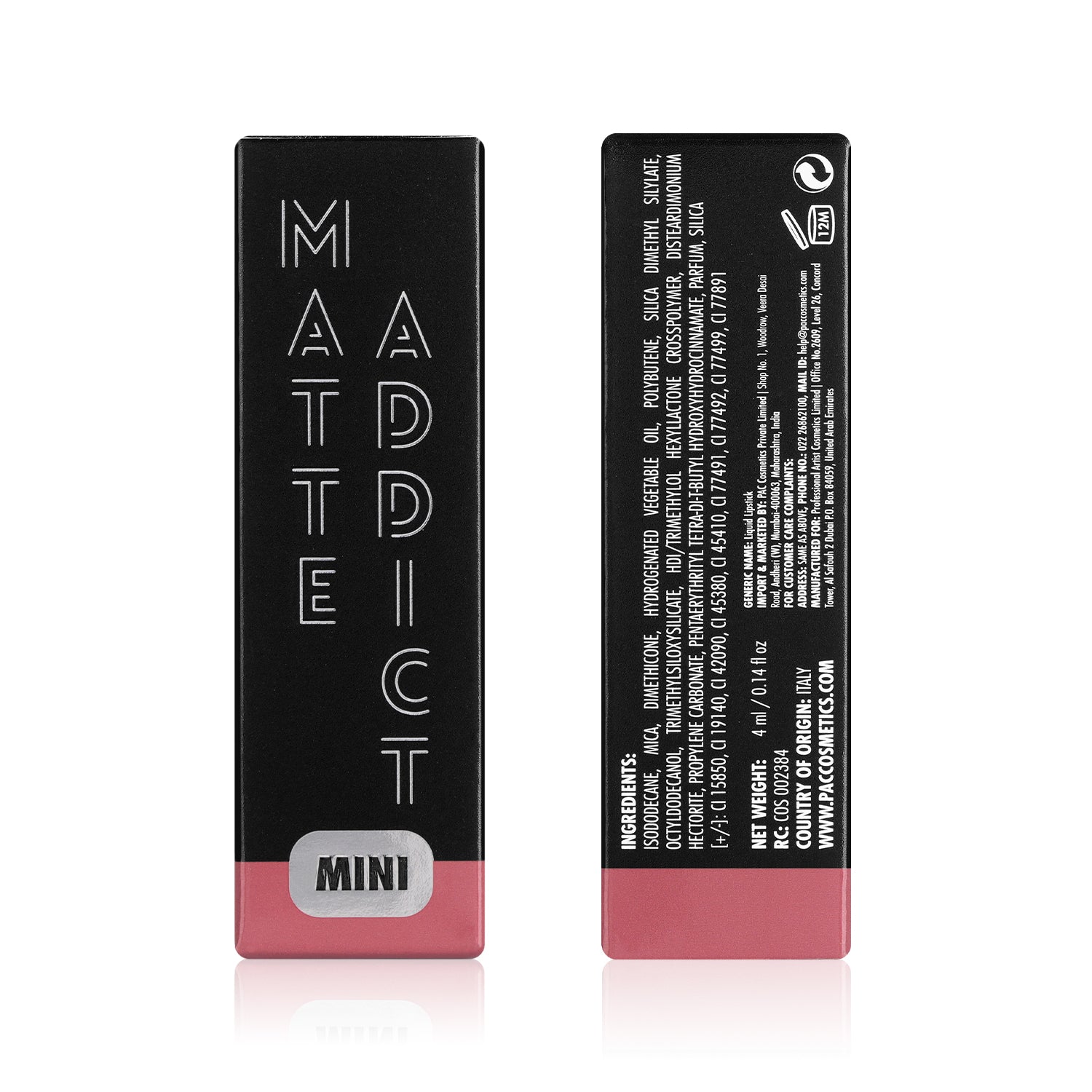 PAC Cosmetics Matte Addict #Size_4 ml+#Color_Bold Babe
