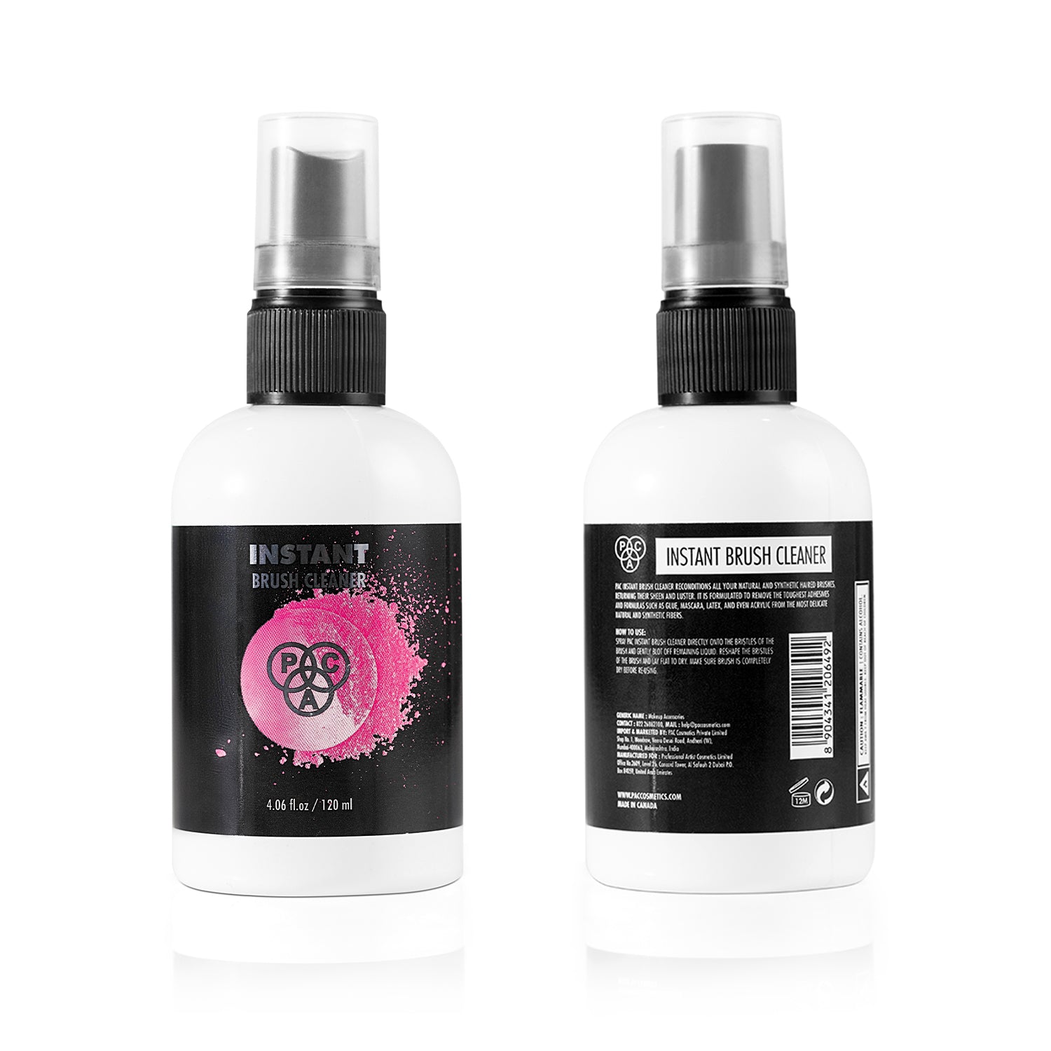 PAC Cosmetics Instant Brush Cleaner (2 Minute Cleaner) (120 ml)
