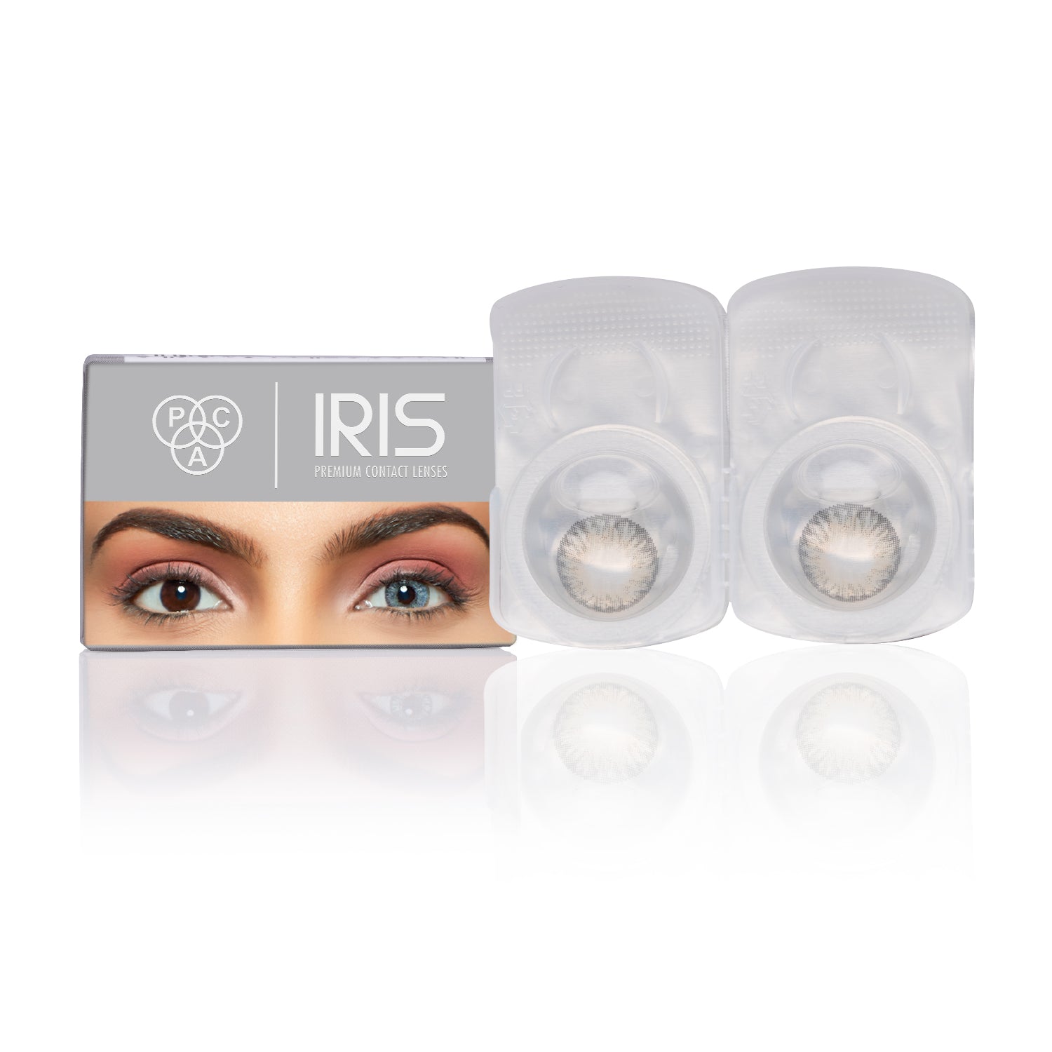 PAC Cosmetics IRIS Premium Contact Lenses (1 Pairs) #Color_Silver Ash