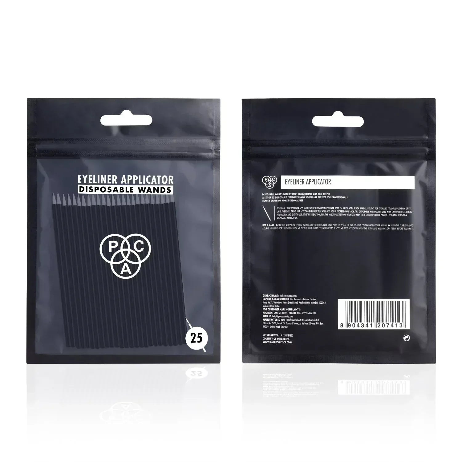 PAC Cosmetics Disposable Eyeliner Applicators (25 Pcs )