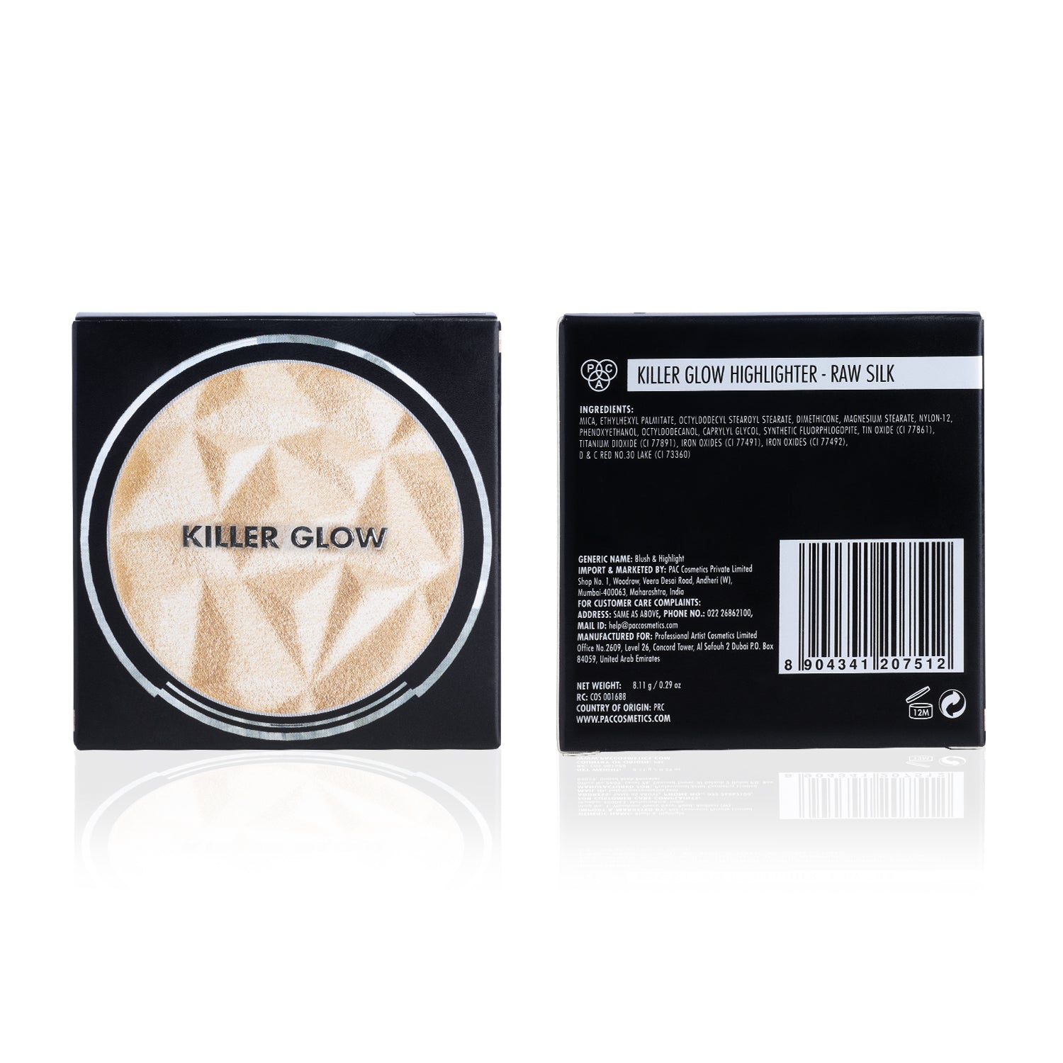 PAC Cosmetics Killer Glow (8.11 gm) #Color_Raw Silk