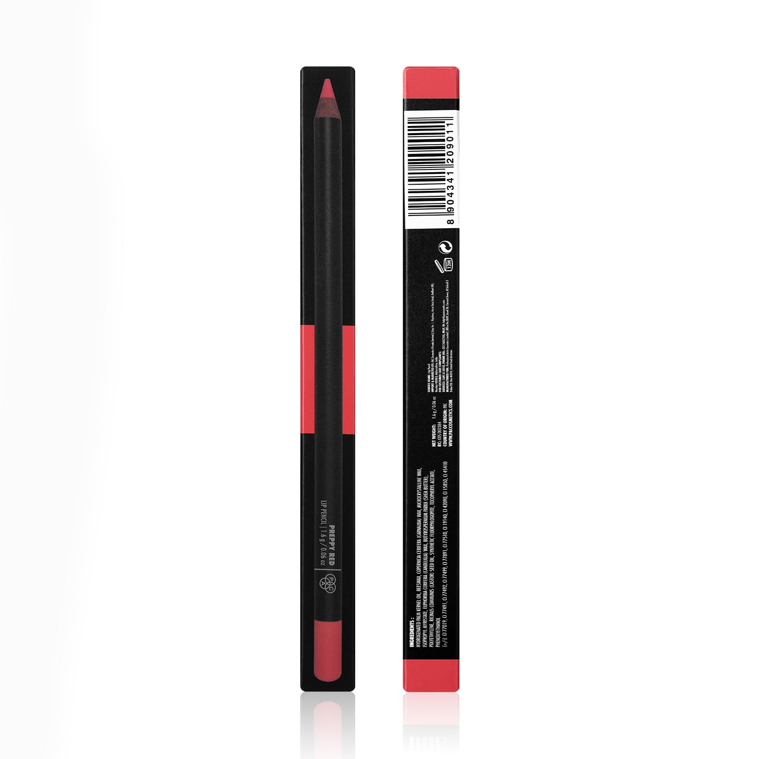 PAC Cosmetics Lip Pencil (1.6 gm) #Color_Preppy Red