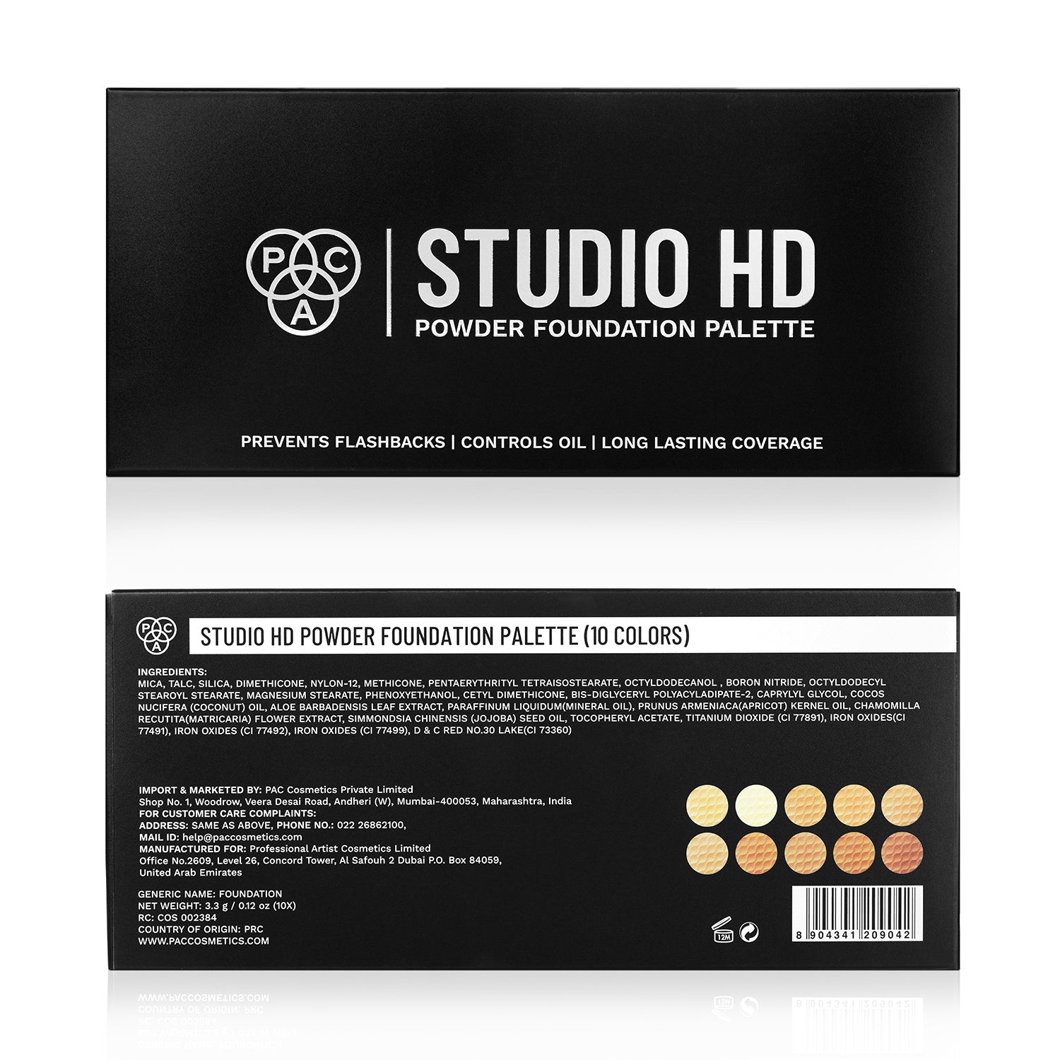 PAC Cosmetics Ultra Studio HD Foundation X10 - Powder (3.3 gm)