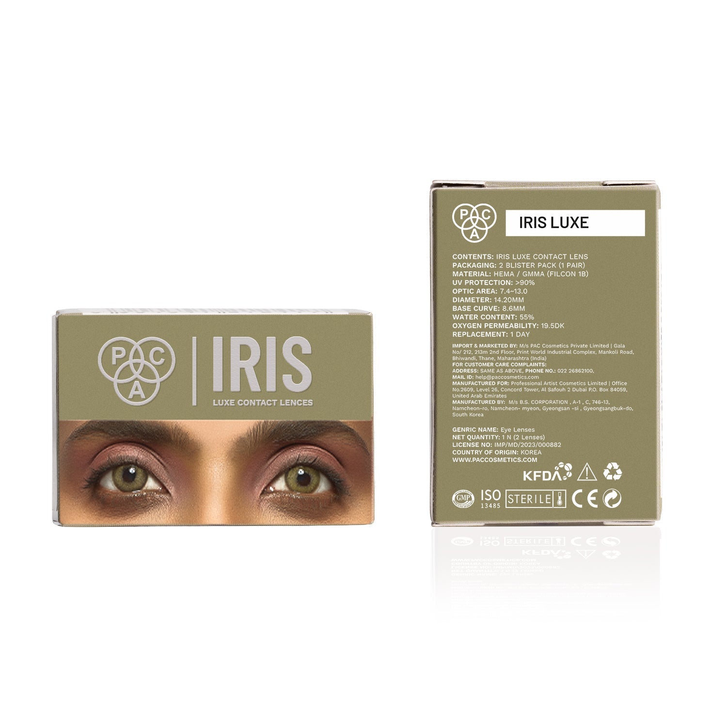 PAC Cosmetics IRIS LUXE Daily Lenses (1 Pair) #Color_Topaz