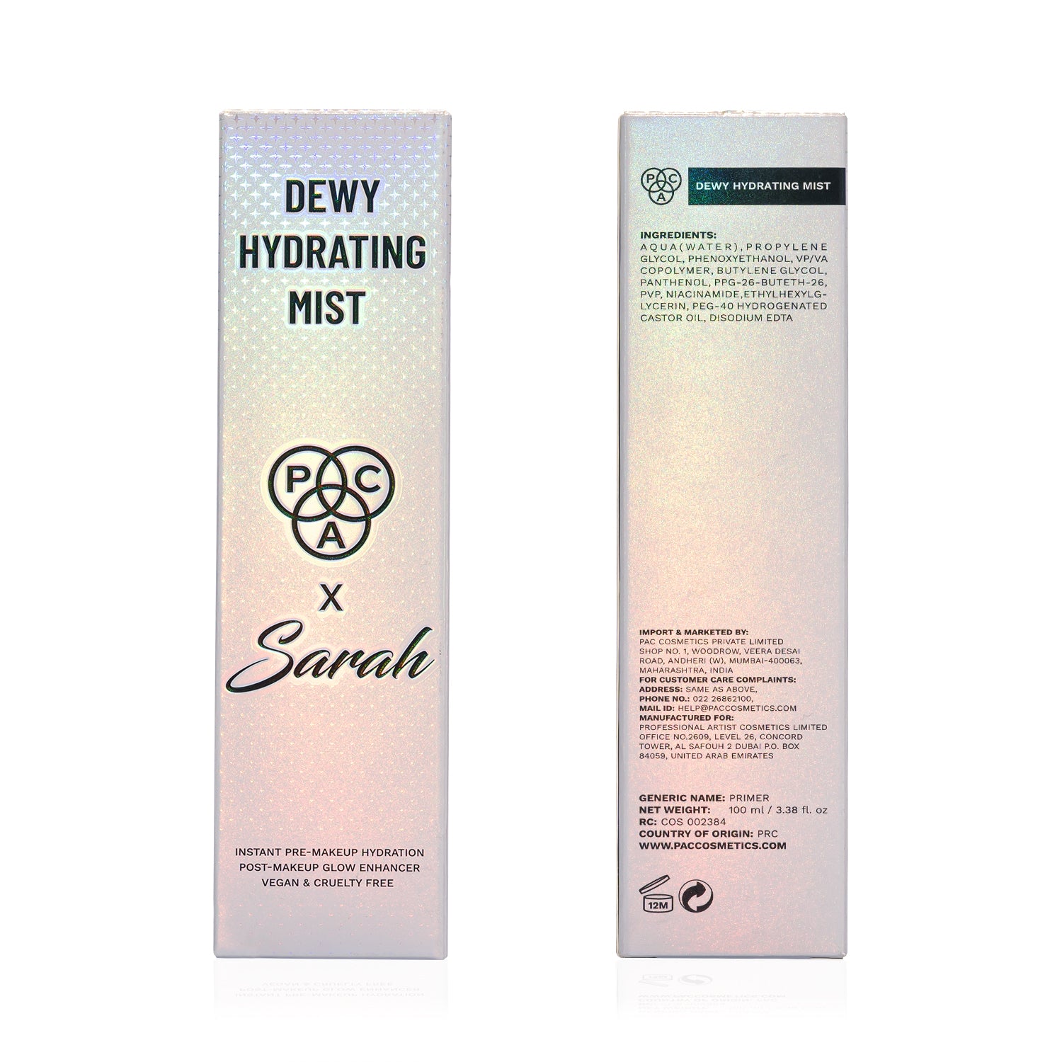 PAC X Sarah Dewy Hydrating Mist