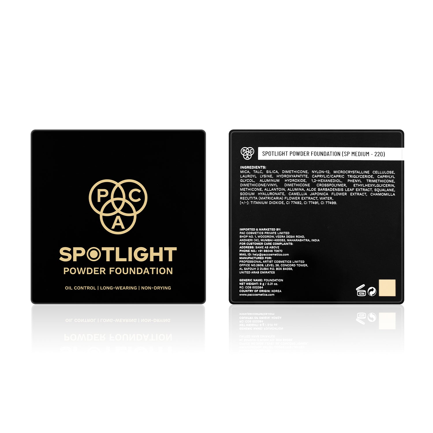 PAC Spotlight Powder Foundation #Color_SP Medium - 260