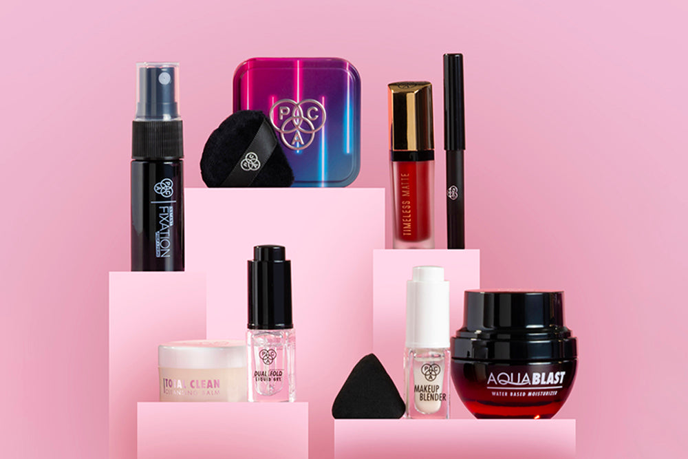 PAC Essentials with Mini Versions for Your Summer Travel Makeup Kit!