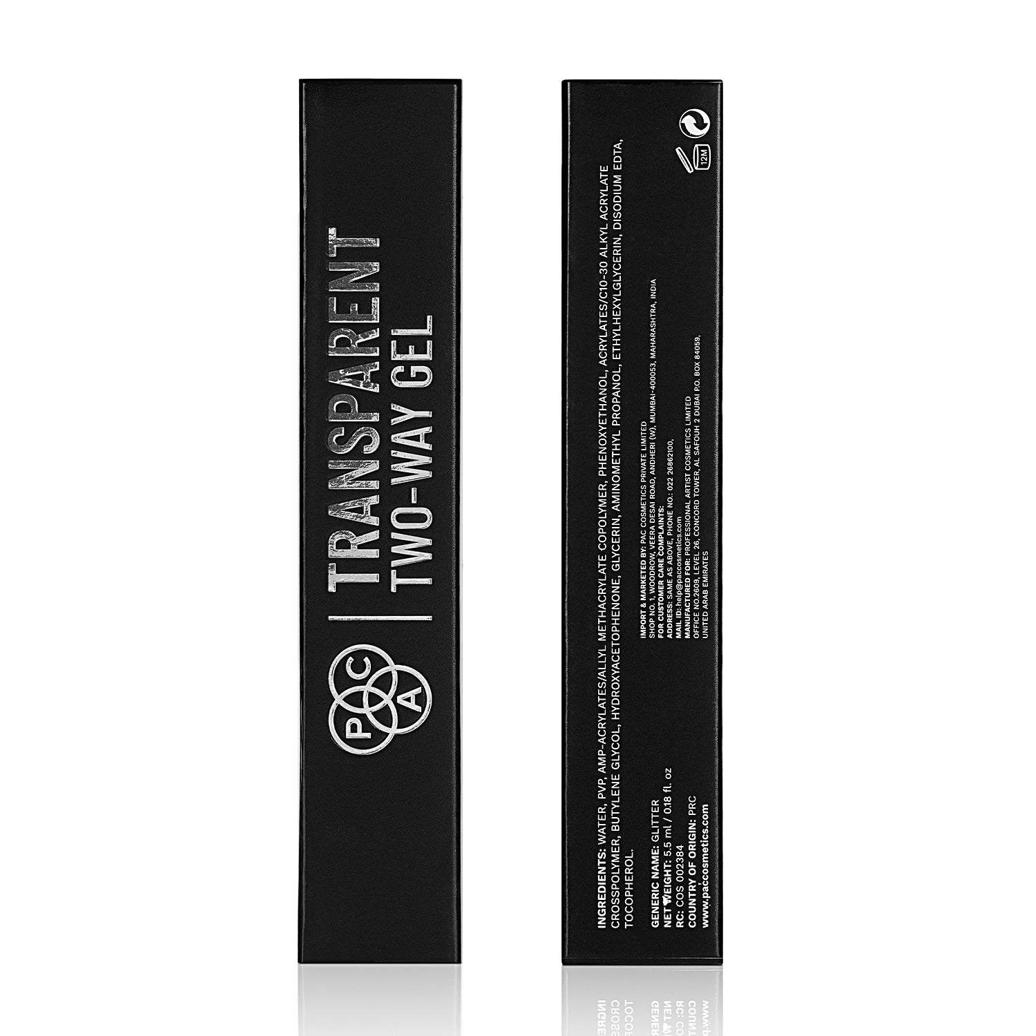 PAC Cosmetics Transparent Two Way Gel 