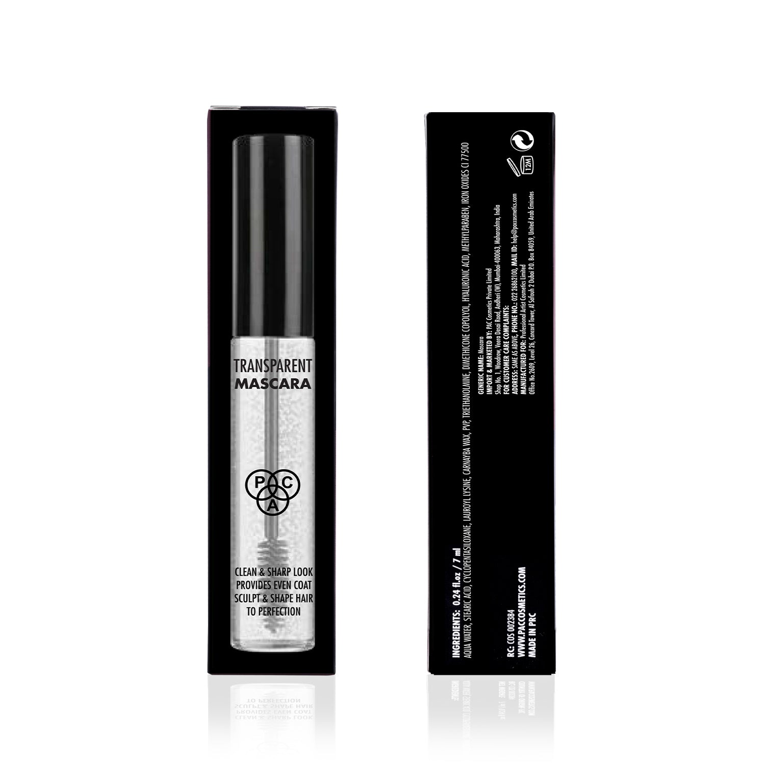 PAC Cosmetics Transparent Mascara (7 ml)