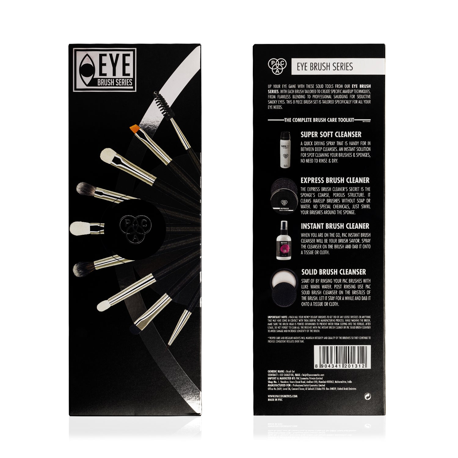 PAC Cosmetics Eye Series (8 Brushes)