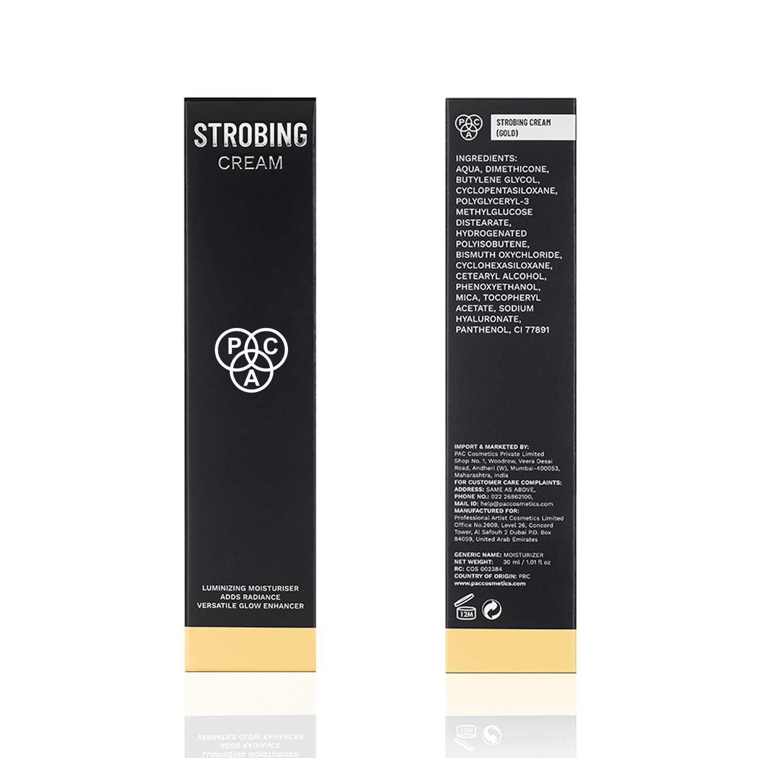 PAC Cosmetics Strobing Cream #Size_30 ml+#Color_Gold