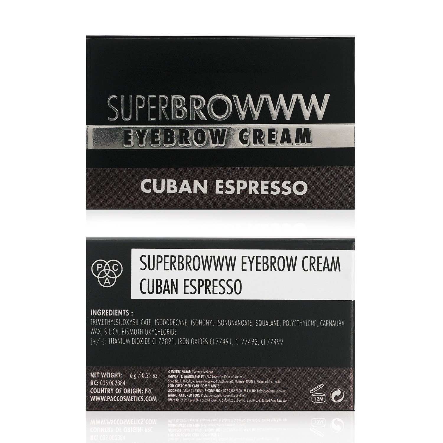 PAC Cosmetics SuperBrowww Cream (6 gm) #Color_Cuban Espresso