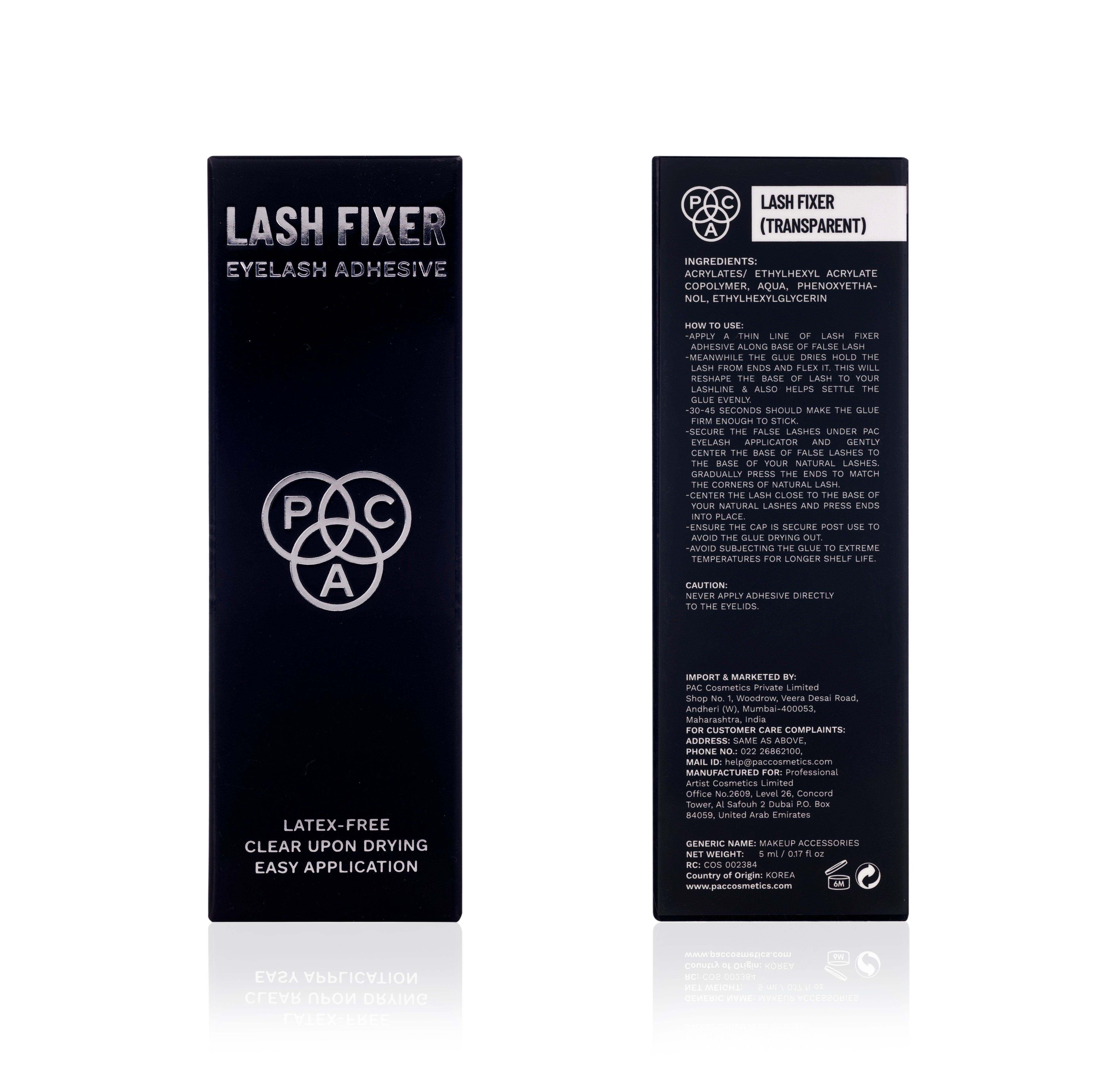 PAC Cosmetics Lash Fixer Eyelash Adhesive #Color_Transparent