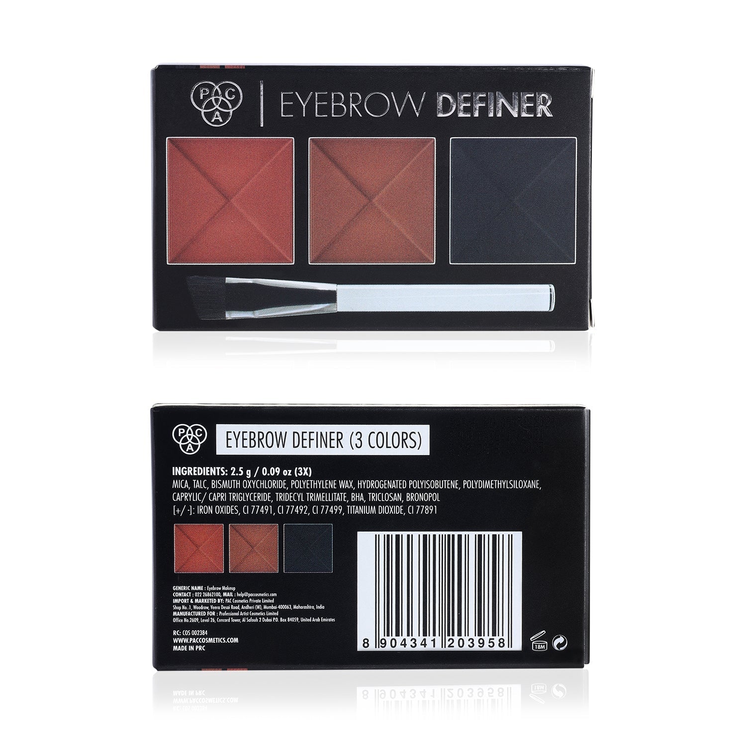 PAC Cosmetics Eyebrow Definer (3 Colors) (2.5 gm)