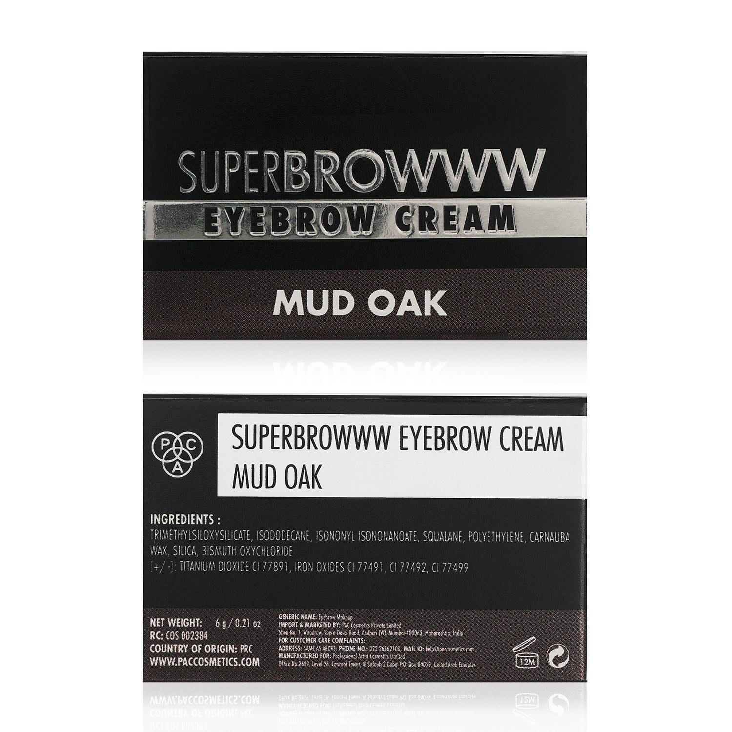 PAC Cosmetics SuperBrowww Cream (6 gm) #Color_Mud Oak