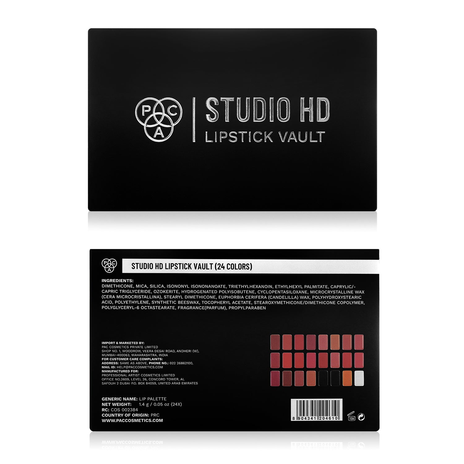 PAC Cosmetics Studio HD Lipstick Vault X24 (1.4 gm)