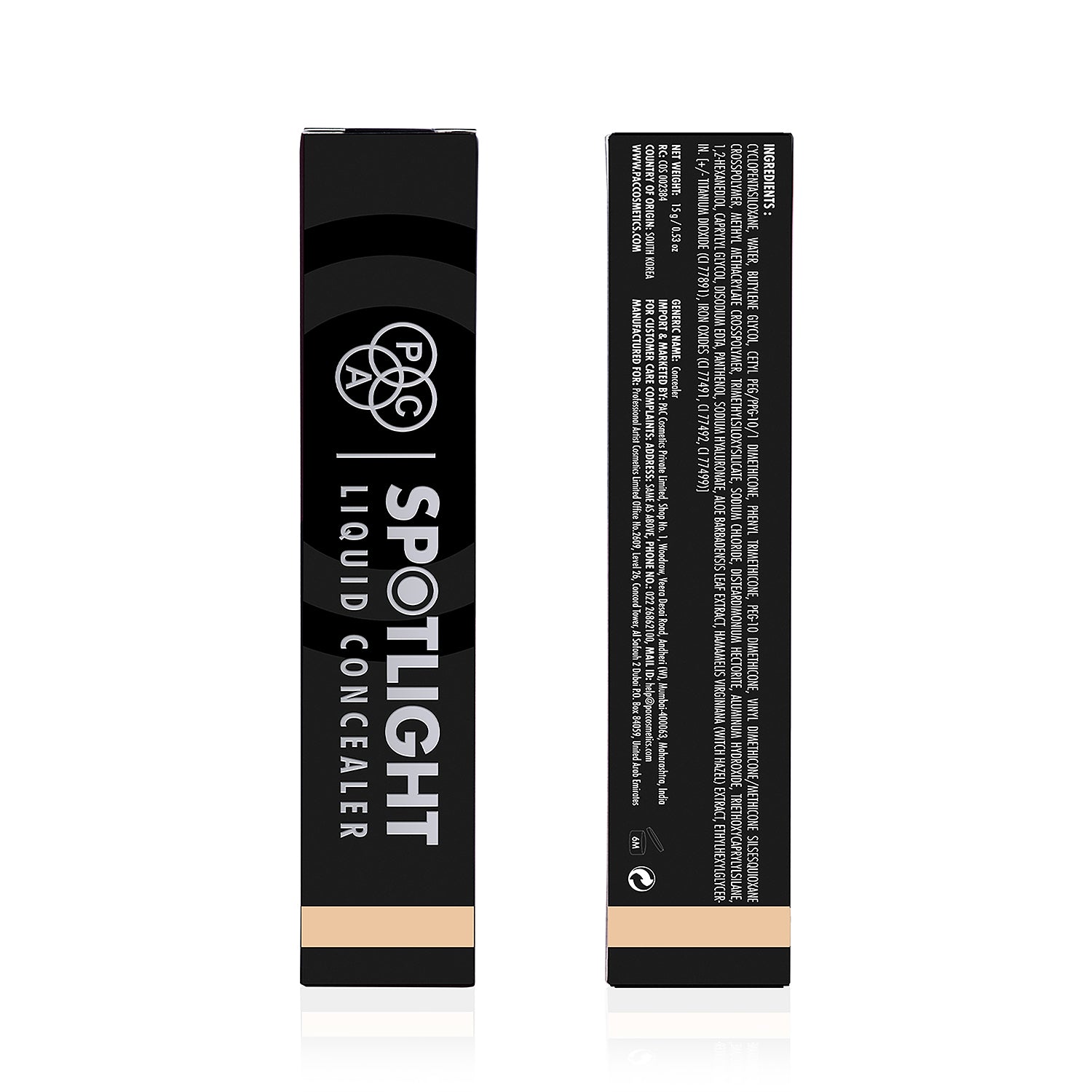 PAC Cosmetics Spotlight Liquid Concealer (15 gm) #Color_0.5 (Porcelain)