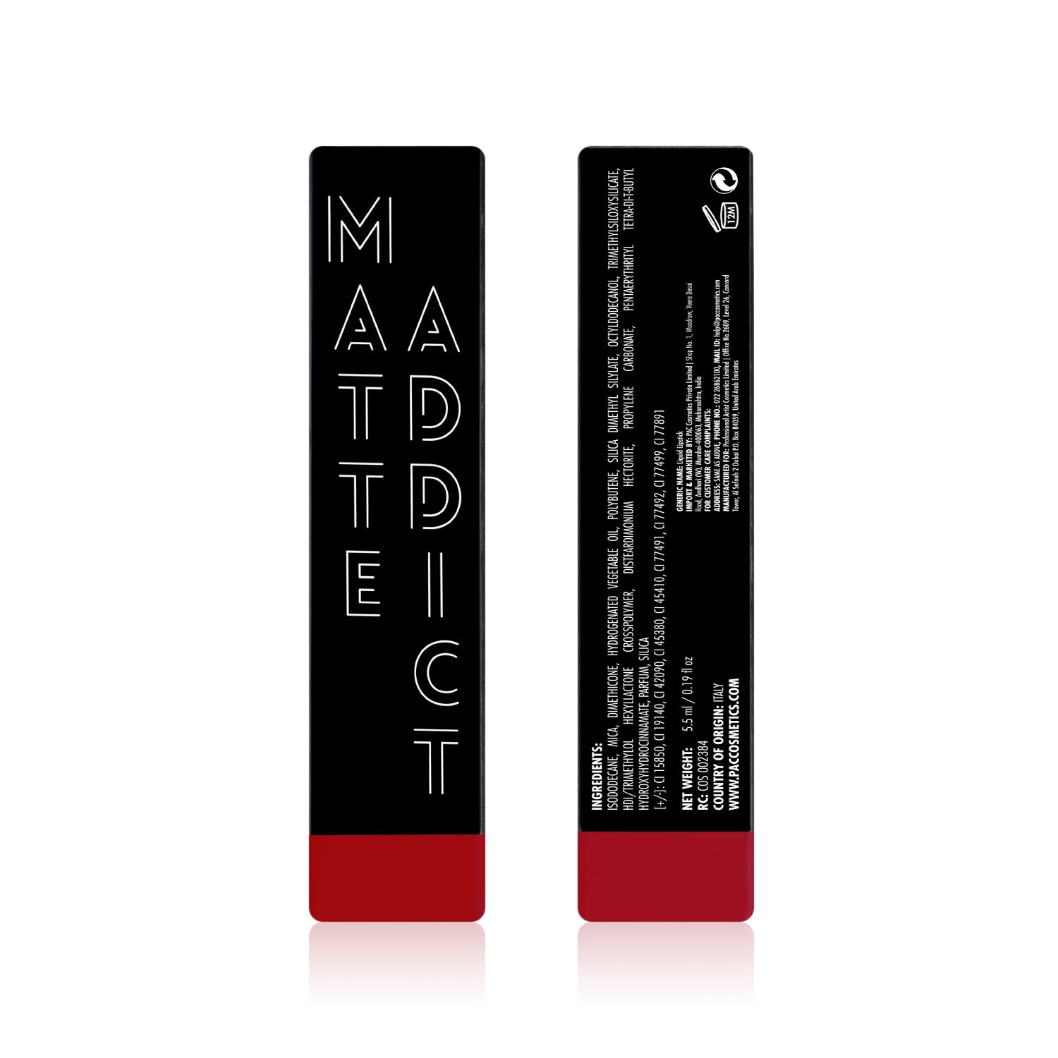PAC Cosmetics Matte Addict #Size_5.5 ml+#Color_Kiss Me Baby