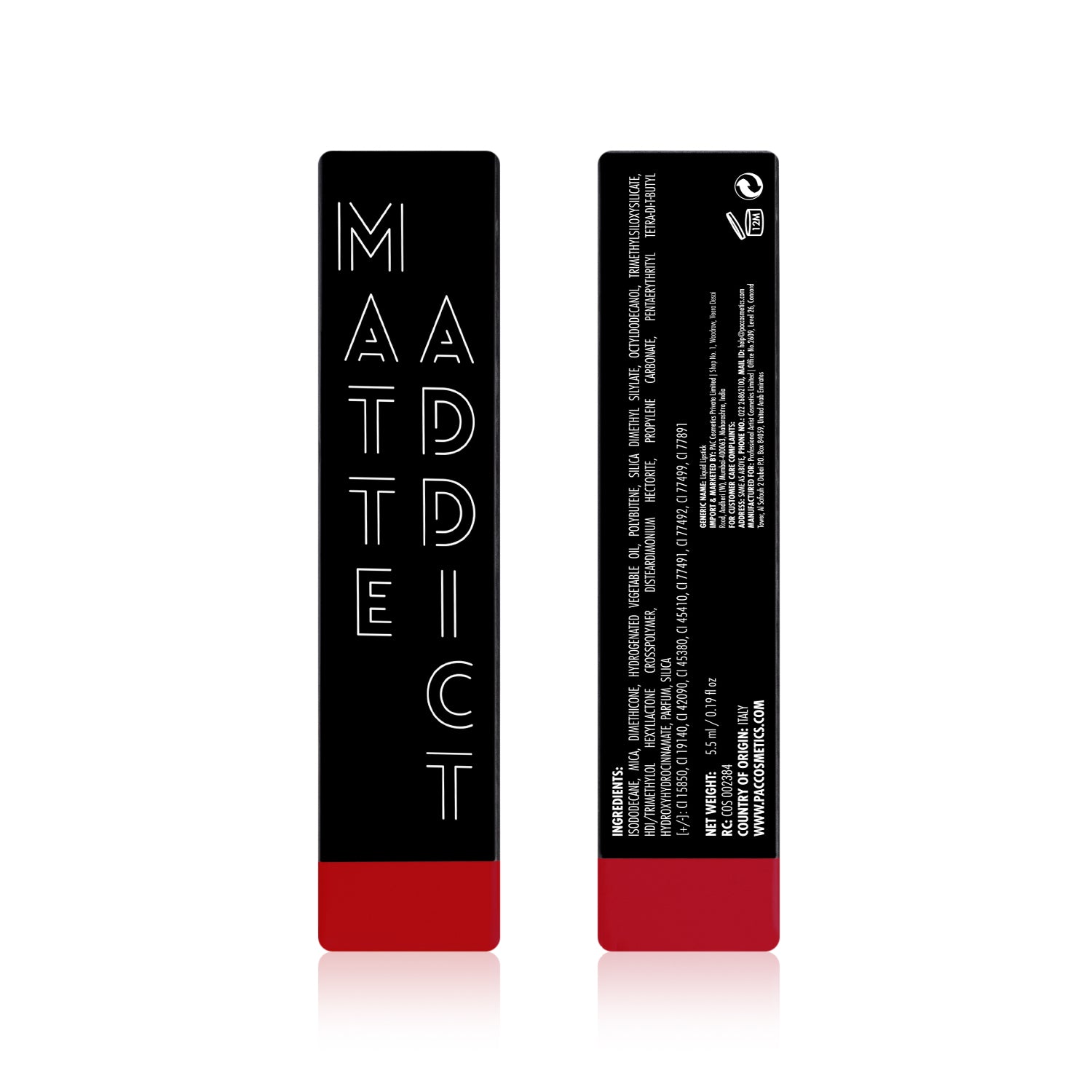 PAC Cosmetics Matte Addict #Size_5.5 ml+#Color_Red Me