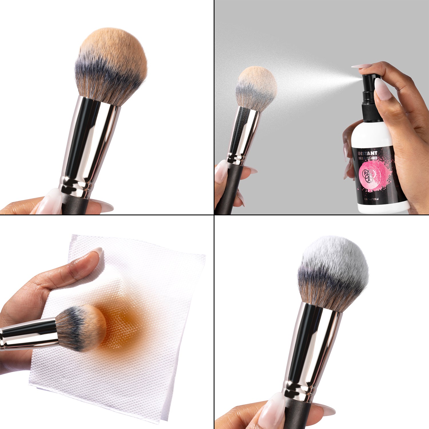 PAC Cosmetics Instant Brush Cleaner (2 Minute Cleaner) (120 ml)