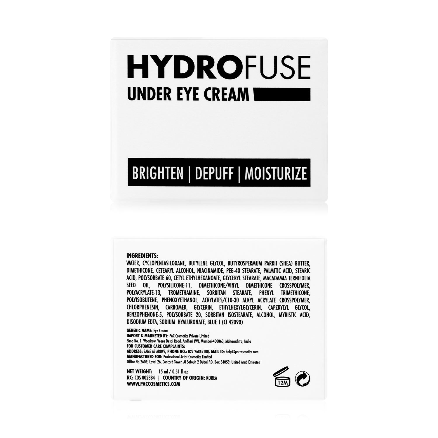 PAC Cosmetics Hydro Fuse Eye Cream (15 ml)