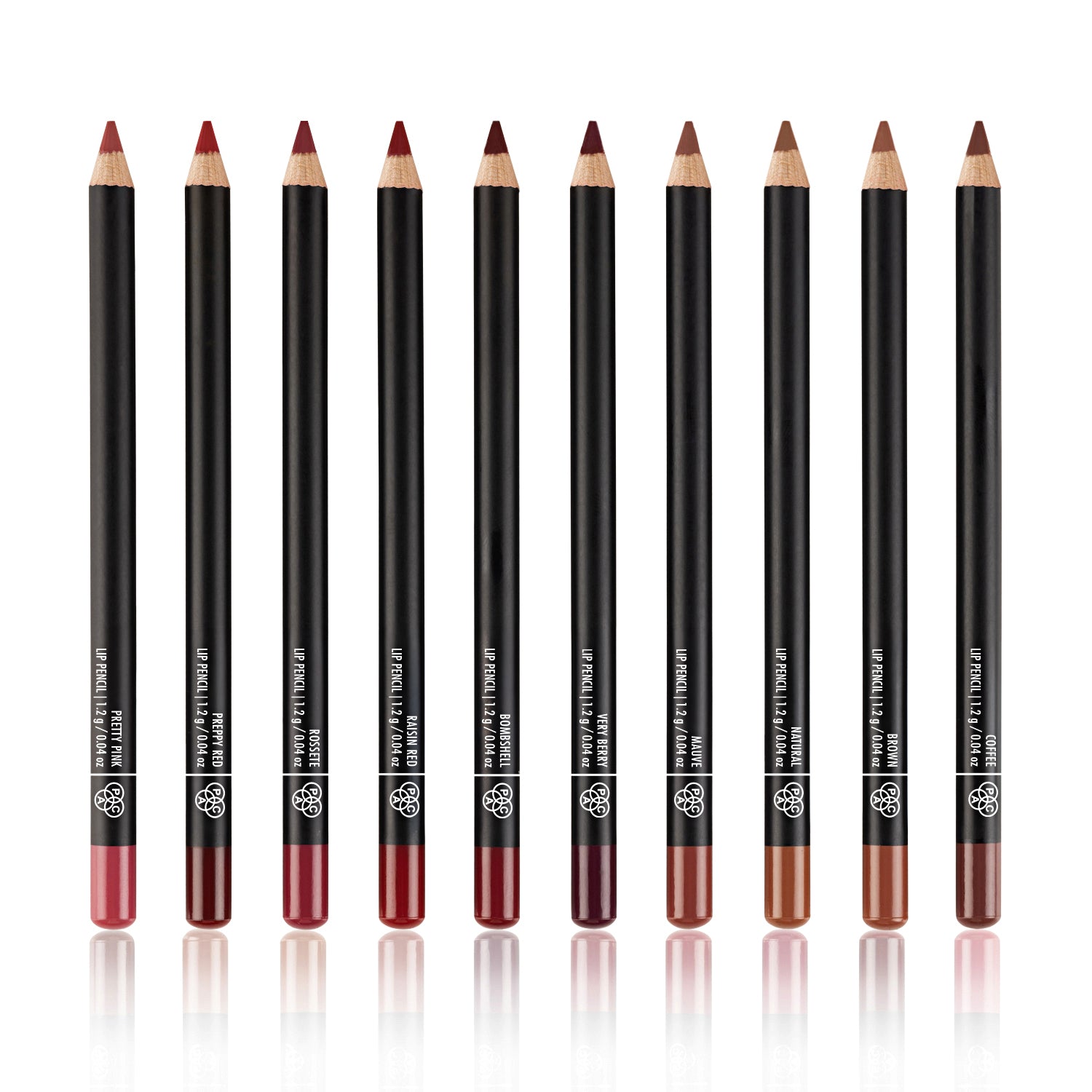 PAC Cosmetics Studio Lip Pencil Vault (Set of 10) (1.2 gm)