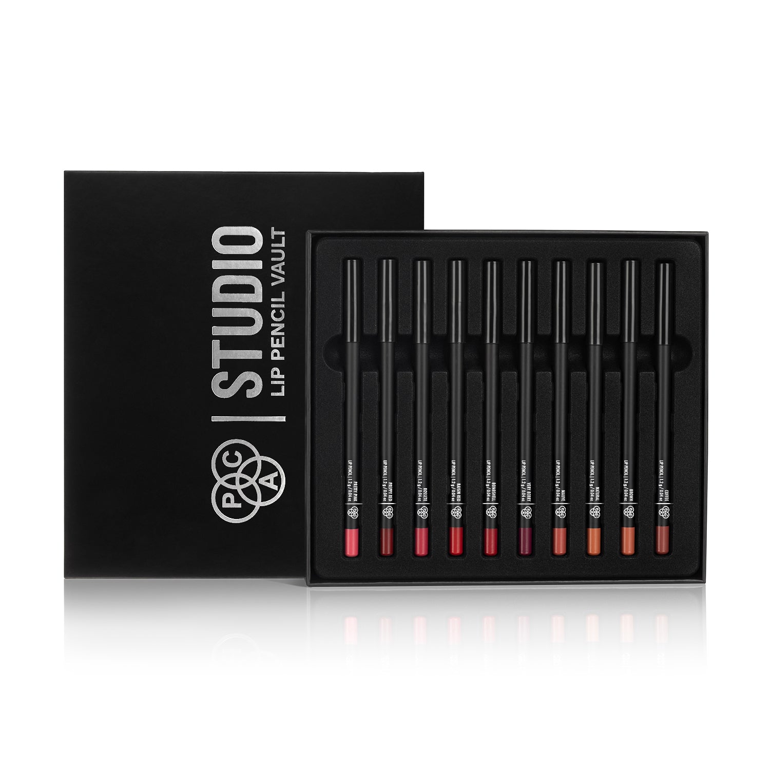 PAC Cosmetics Studio Lip Pencil Vault (Set of 10) (1.2 gm)