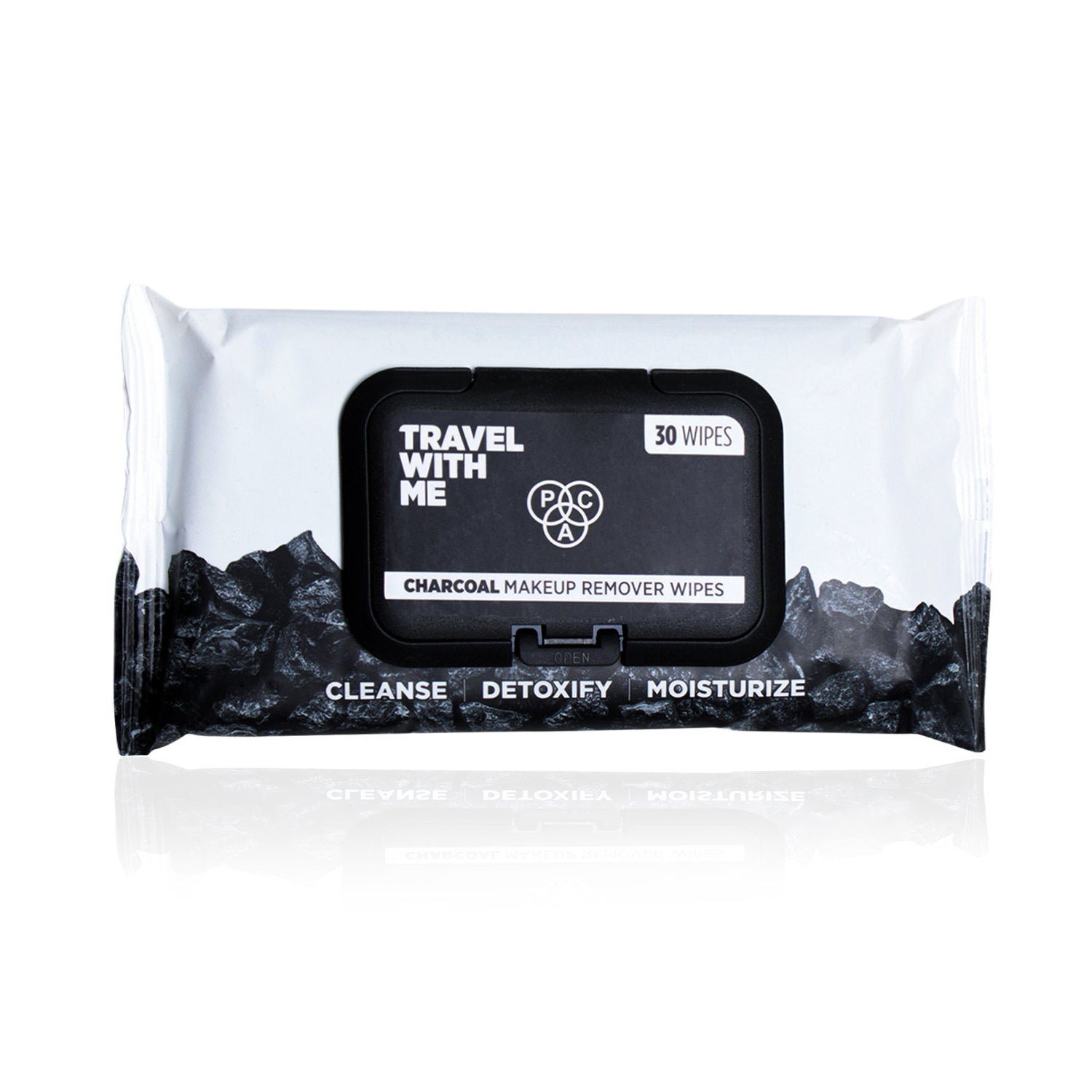 PAC Cosmetics Travel With Me Charcoal Wipes (30 N)