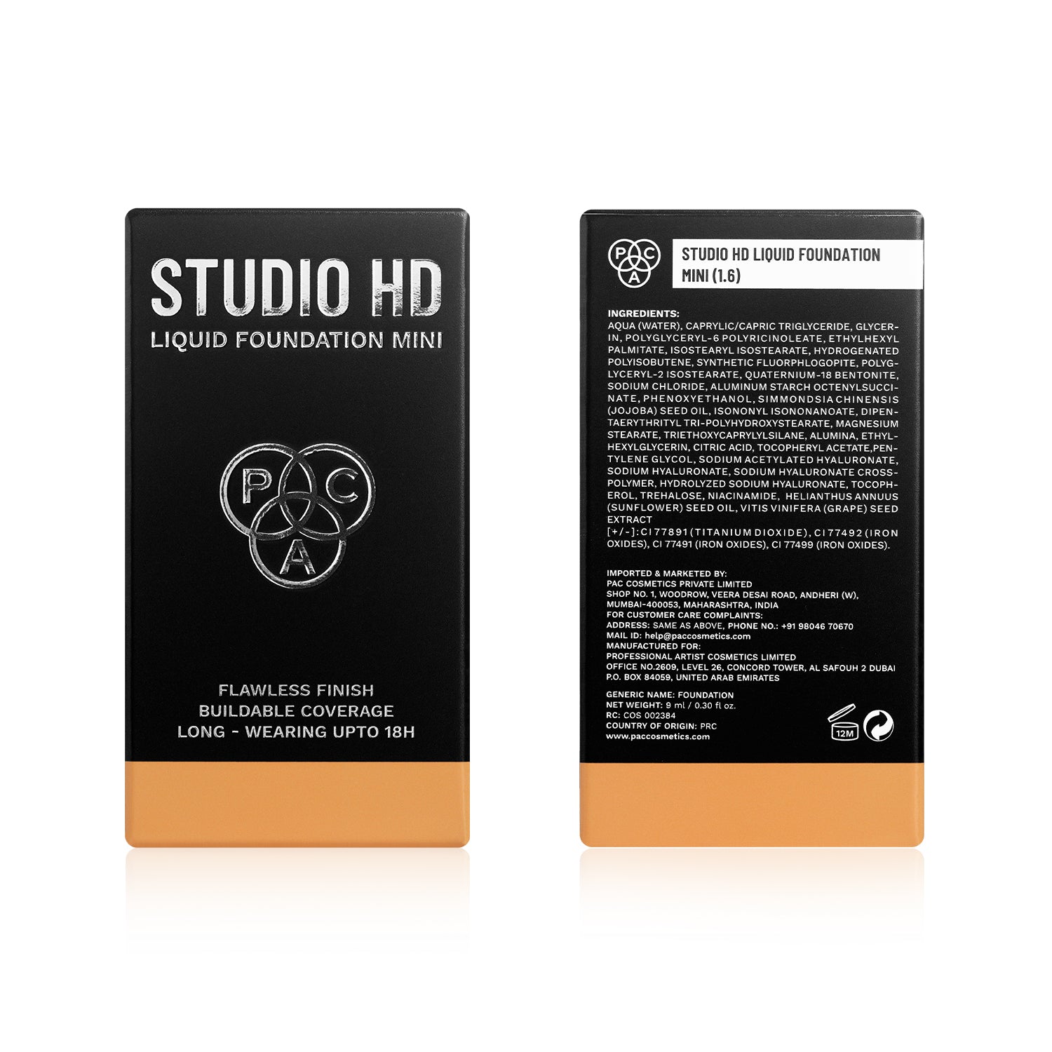 PAC Studio HD Liquid Foundation Mini #Color_1.6