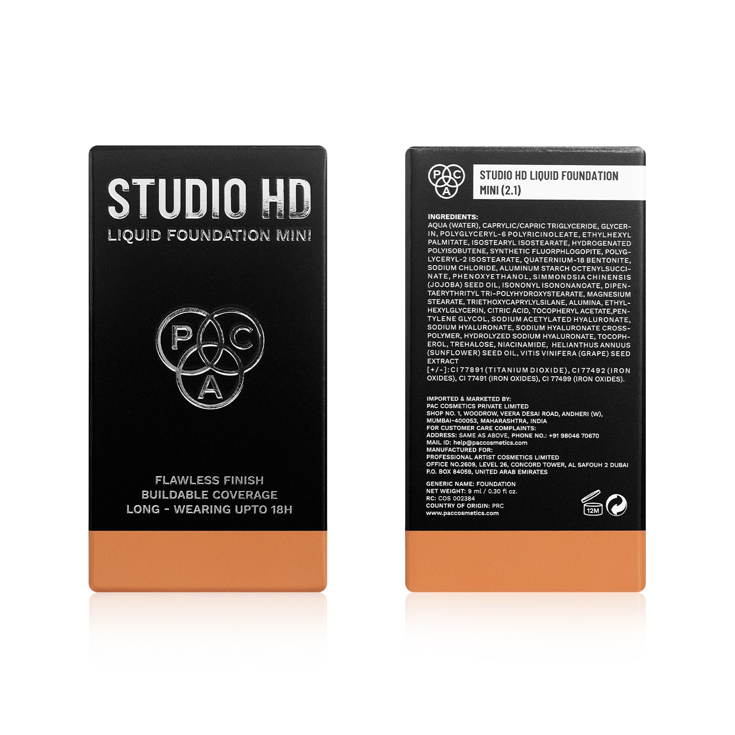 PAC Studio HD Liquid Foundation Mini #Color_2.1