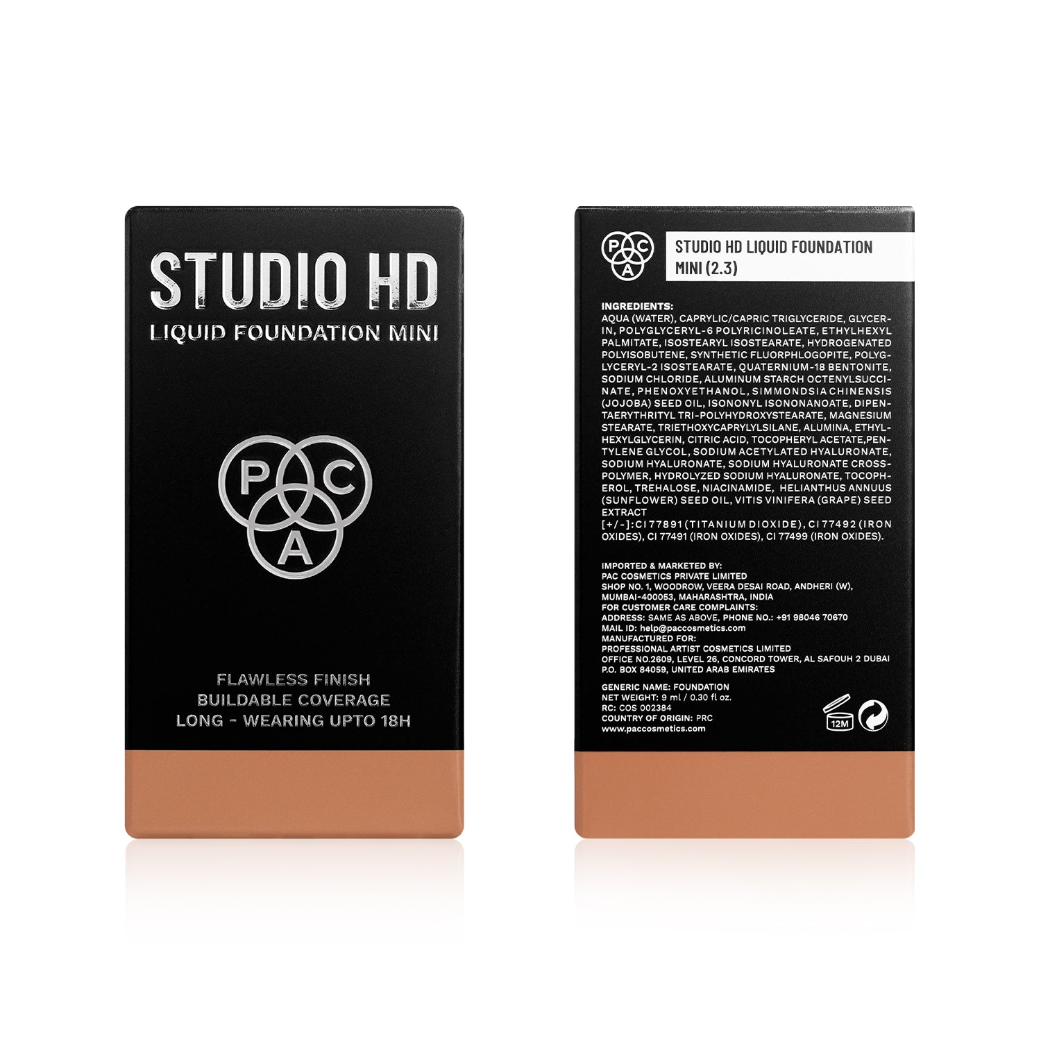 PAC Studio HD Liquid Foundation Mini #Color_2.3