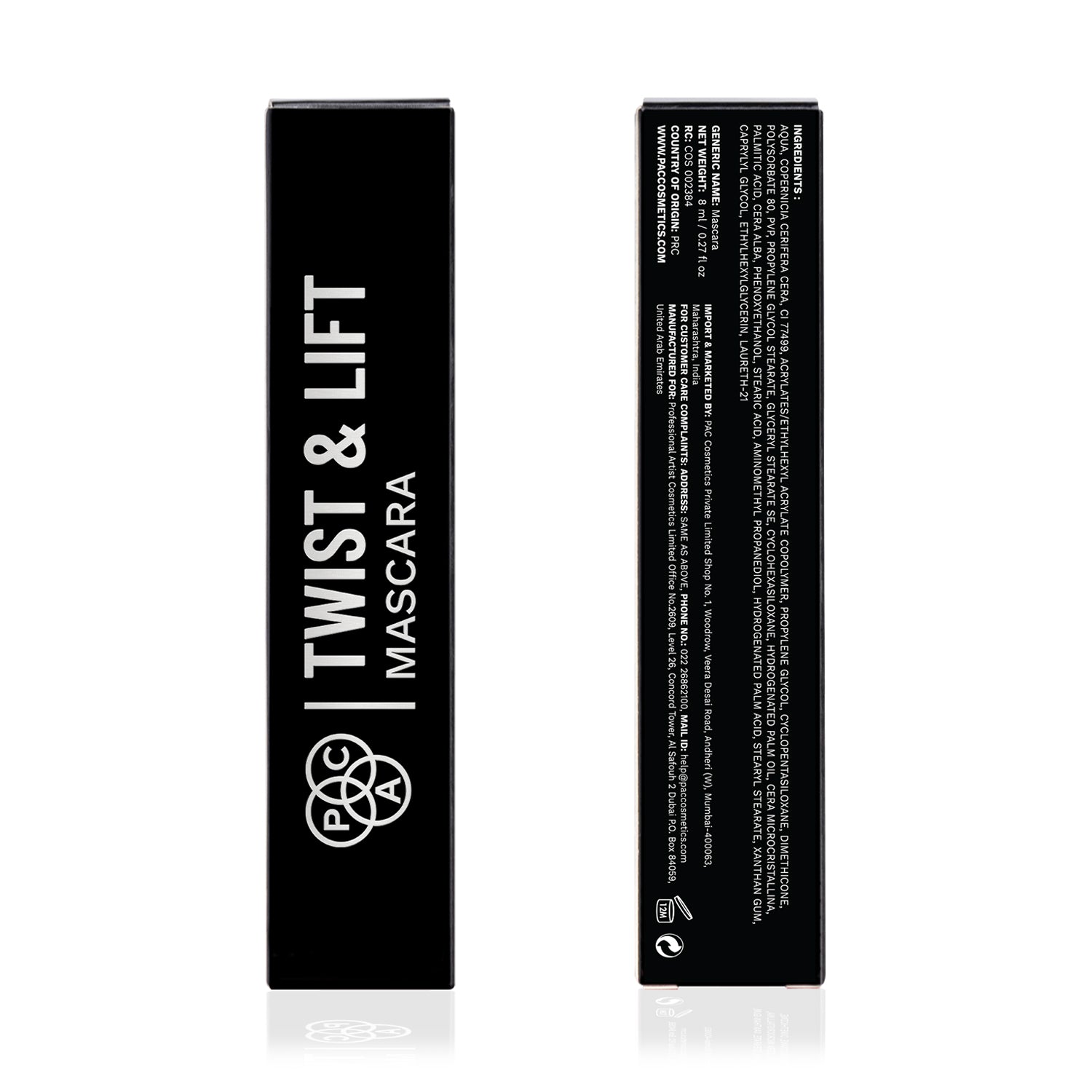 Pac Cosmetics Twist & Lift Mascara