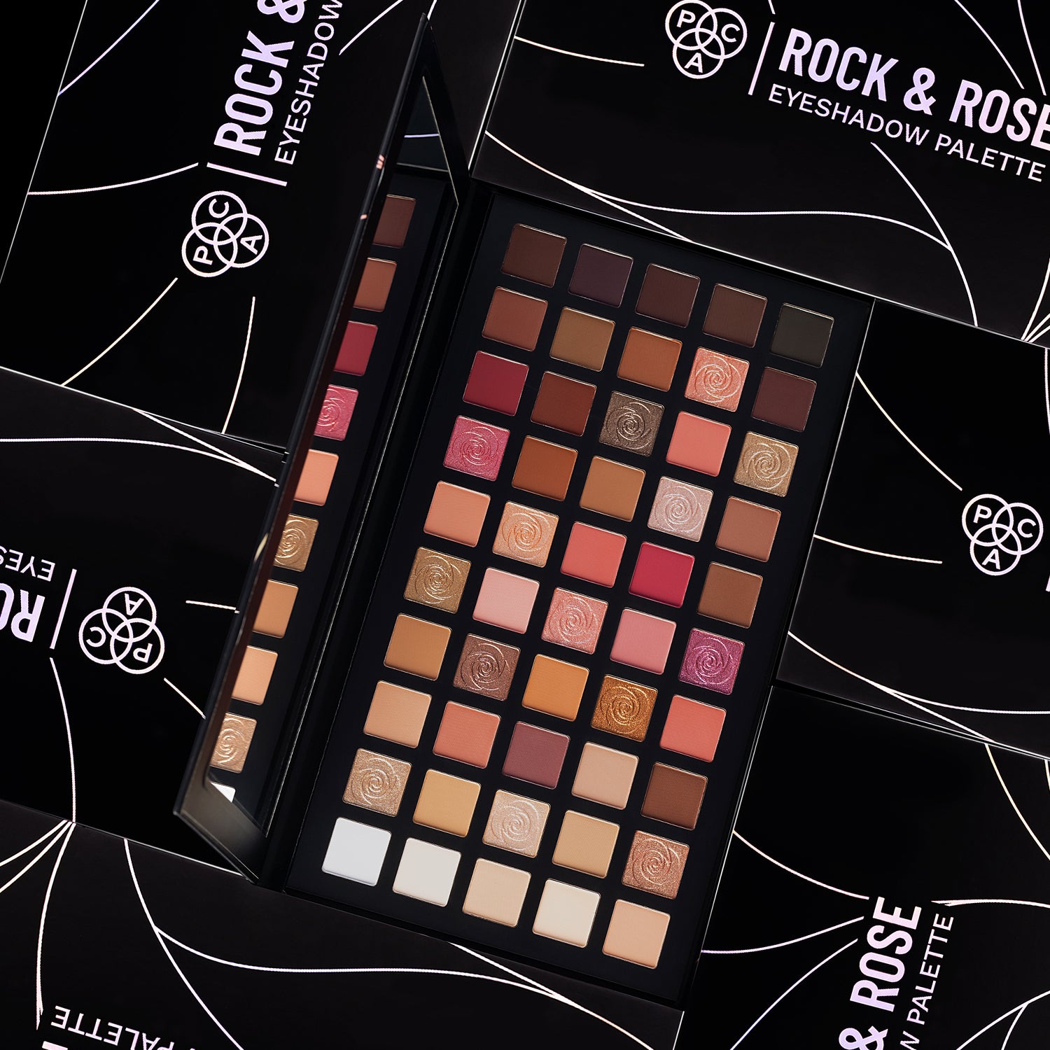 PAC Rock & Rose Eyeshadow Palette (50 Colors)