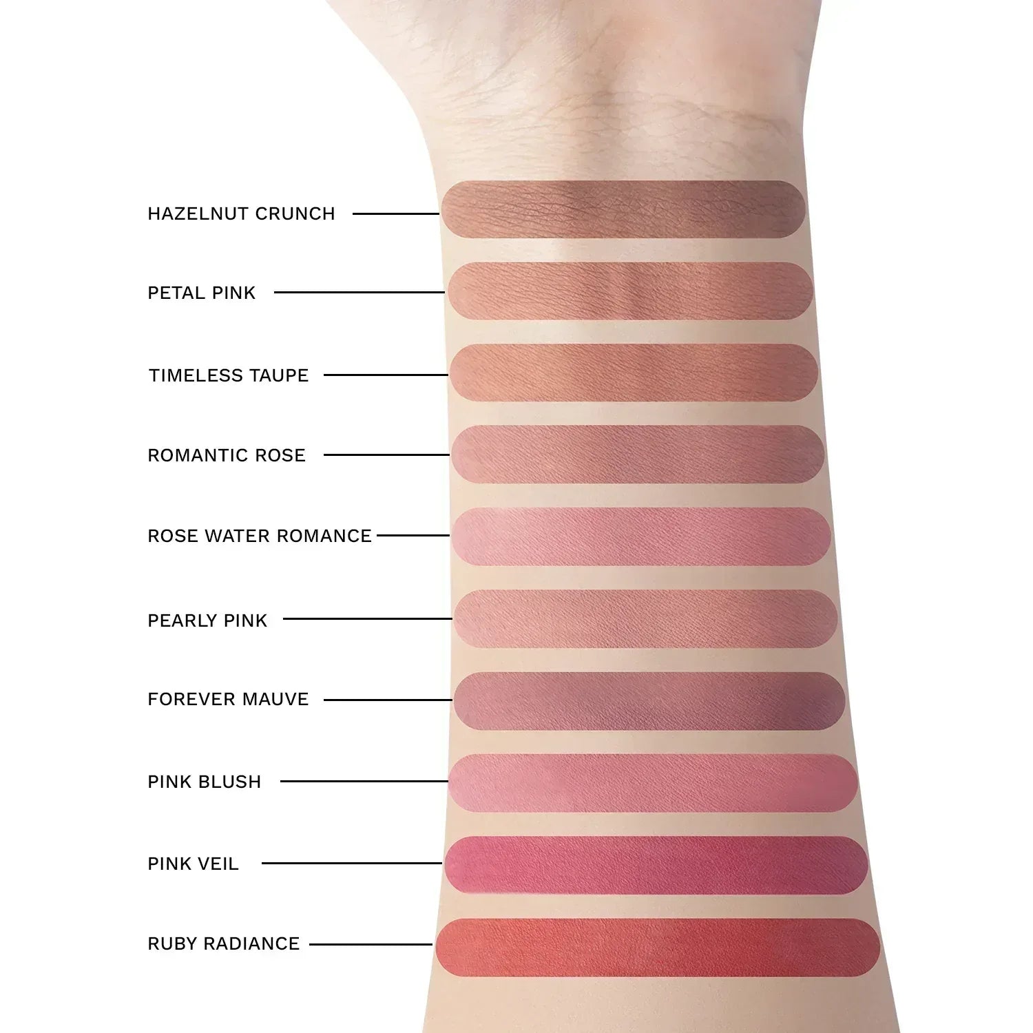 PAC 24H Lip Liner Kit (10 colors) #Color_Bridal Beauty