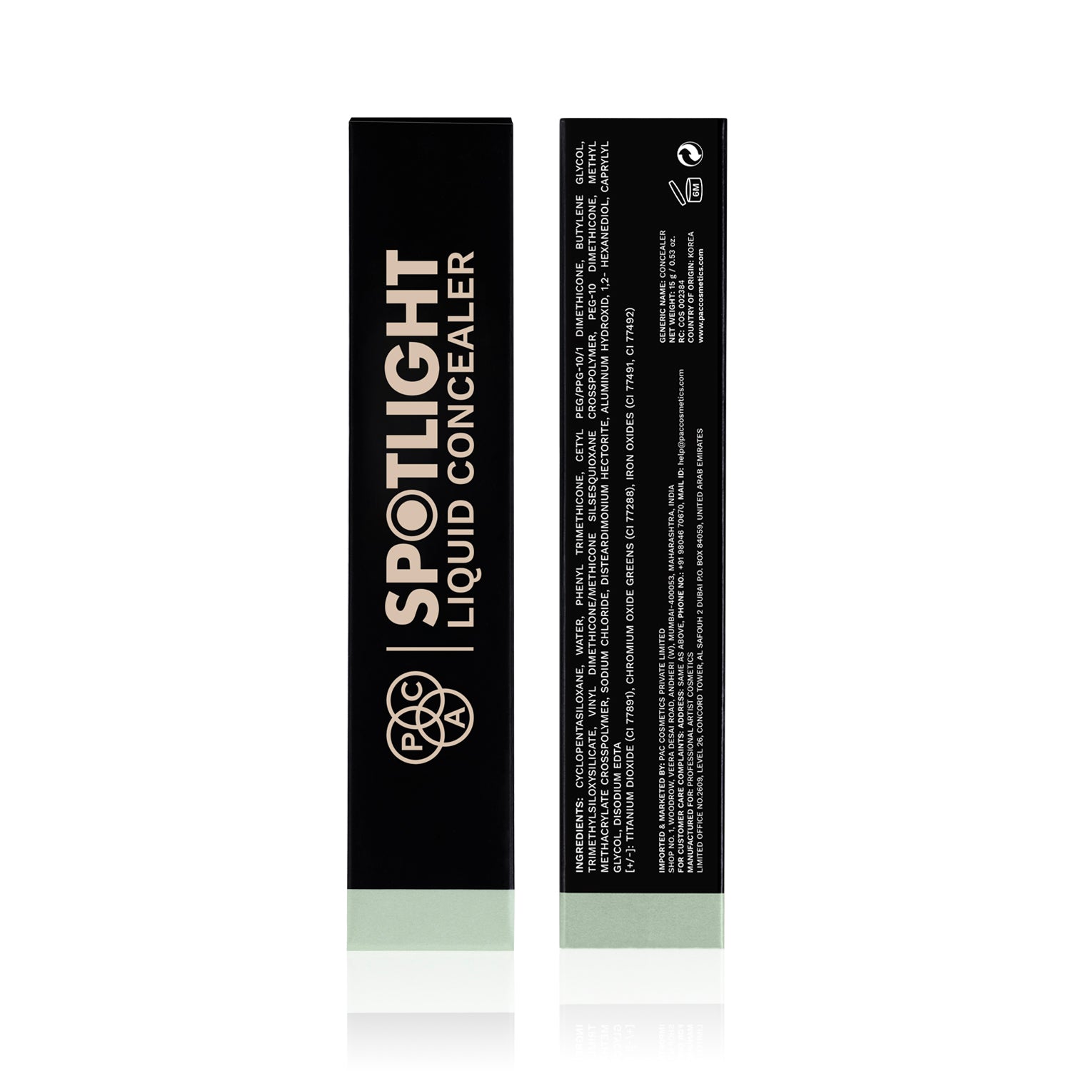 PAC Cosmetics Spotlight Liquid Concealer (15 gm) #Color_Green Mint