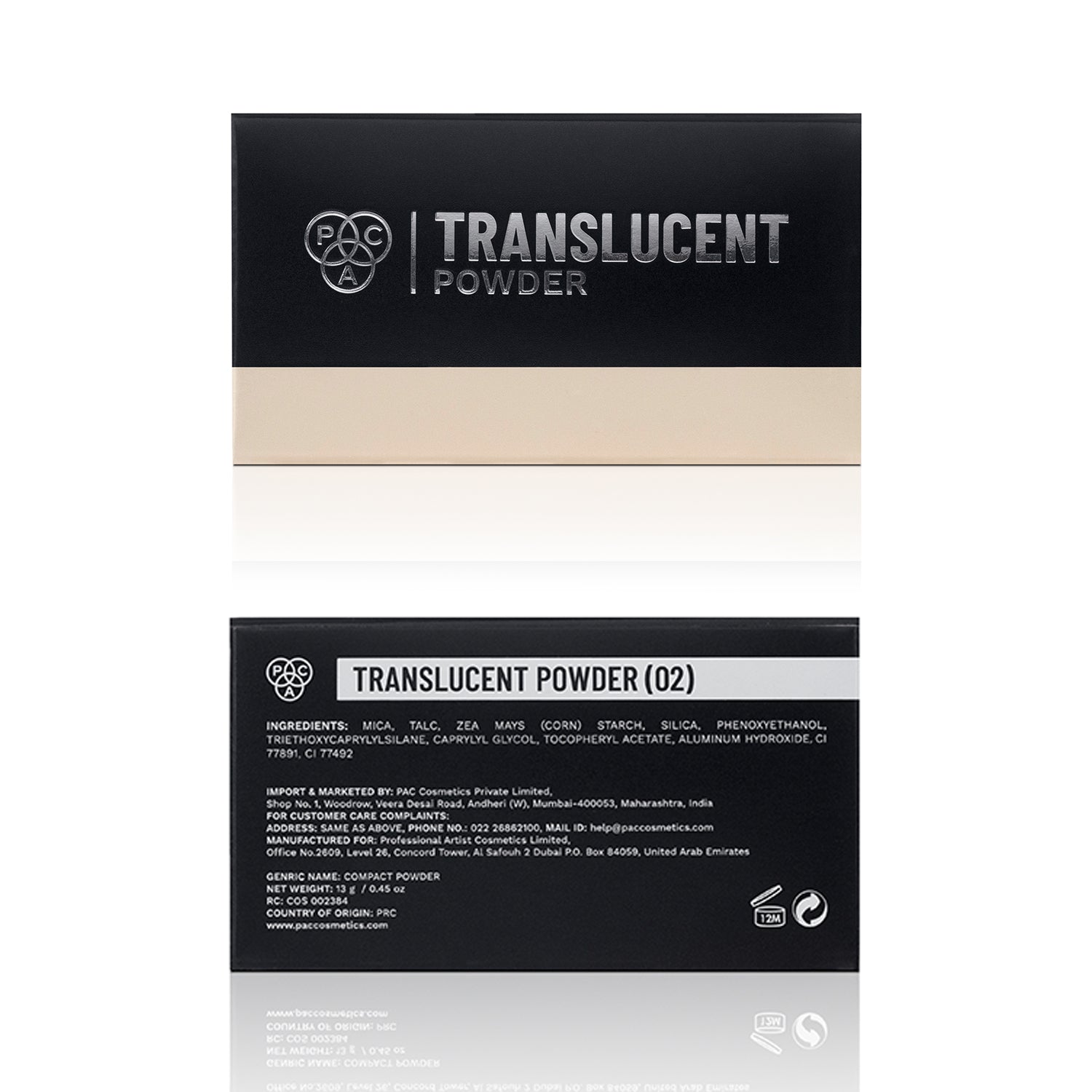 PAC Cosmetics Translucent Powder #Size_13 gm+#Color_2