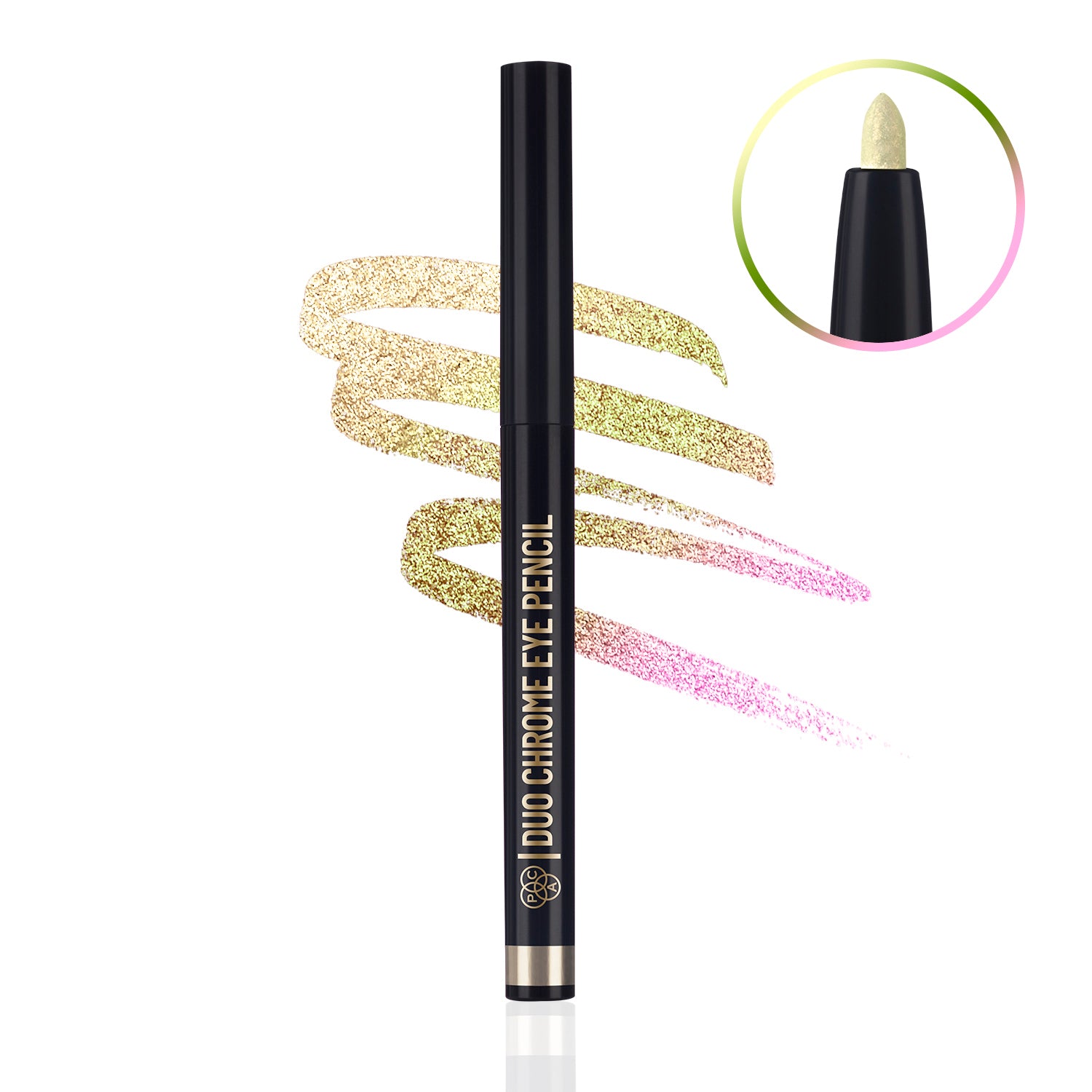 PAC Duo Chrome Eye Pencil #Color_Champagne